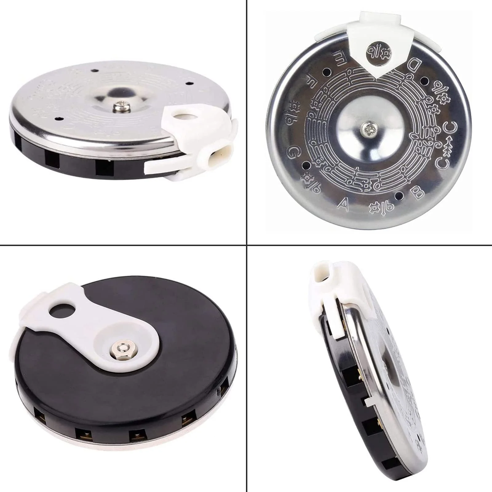 13 Tones Pitch Pipe Tuner C-C Note Selector Electric Guitar Tuner C-C Music Notes Instrument Tuning Device Easy to Use, Diameter 6.5cm, As Show - Image 6