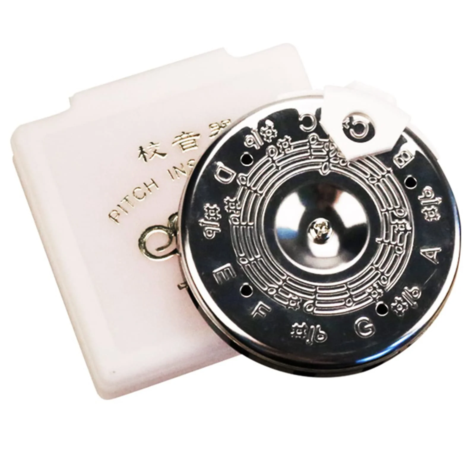 13 Tones Pitch Pipe Tuner C-C Note Selector Electric Guitar Tuner C-C Music Notes Instrument Tuning Device Easy to Use, Diameter 6.5cm, As Show - Image 8