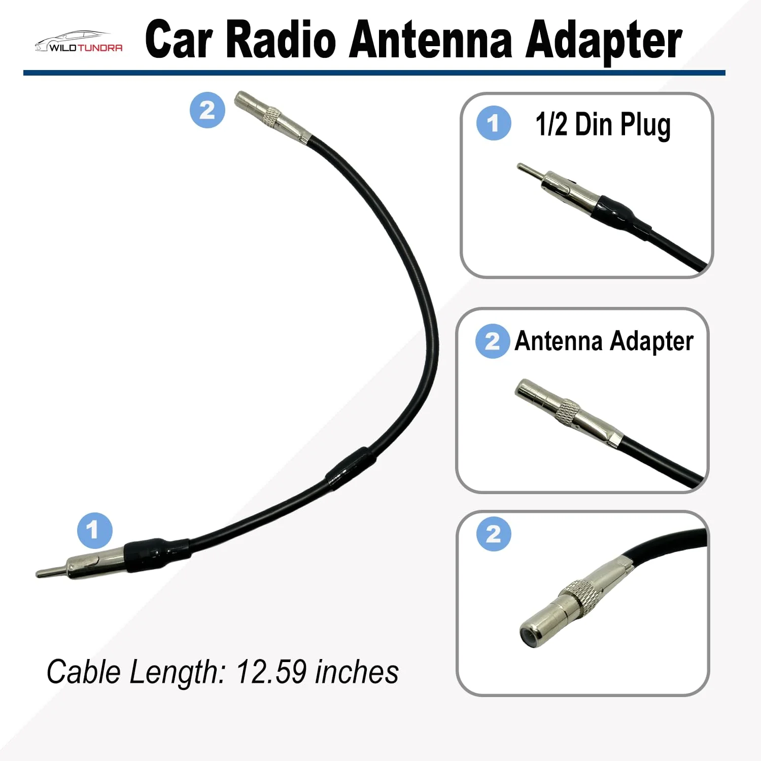 14Pin&16Pin Radio Wiring Harness compatible with Chevrolet 2007-2017 GMC 2006-2015 Buick 2006-2012 Aftermarket Car Stereo Harness Install Kit with Antenna for Chevy Silverado Enclave Yukon Savana 10&13-pin, with Antenna Adapter - Image 4