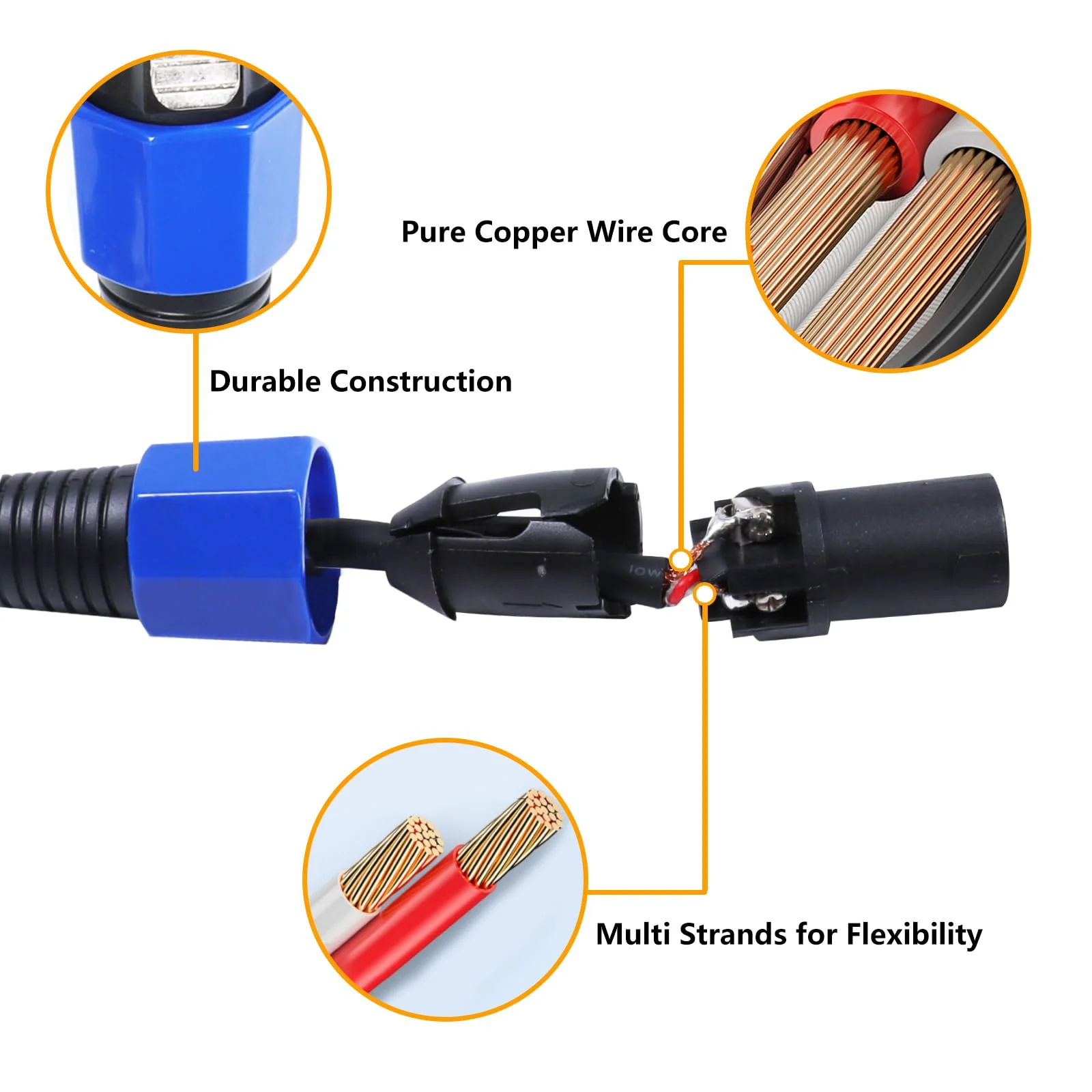 15 Feet Pack of 2 SpeakOn to XLR Cable - 2pcs Speak-On Male to 3 Pole XLR Female Extension Wire - 15ft. DJ PA Stage Audio Jack Microphone 3 Pin Connection Wiring with Twist Lock 15ft. - 2 Packs - Image 4