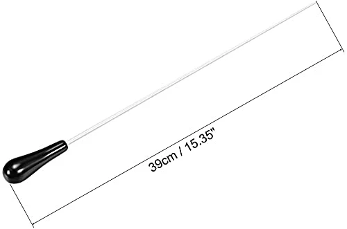 15 Inch Music Baton Orchestra Baton ABS Handle Music Conducting Baton Pack of 2 Black - Image 2