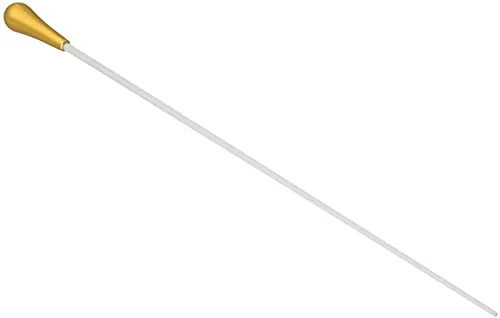 15 Inch Music Baton Orchestra Baton Alloy Handle Music Conducting Baton Pack of 2 Gold - Image 2