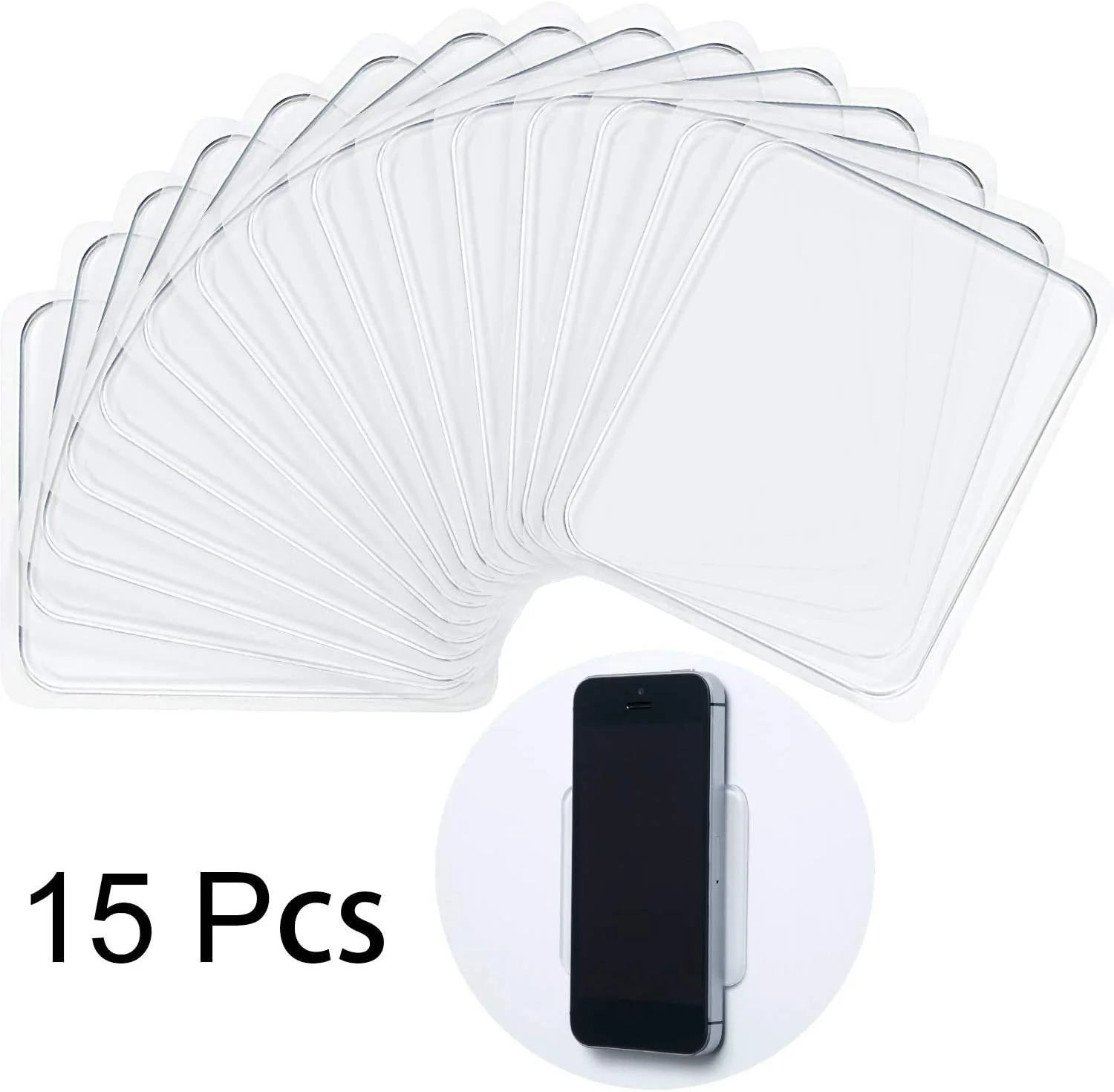15 Pieces Sticky Gel Pads Silicone Sticky Pads Sticky Gripping Pads Anti-Slip Pads for Car Cell-Phone Office - Image 7