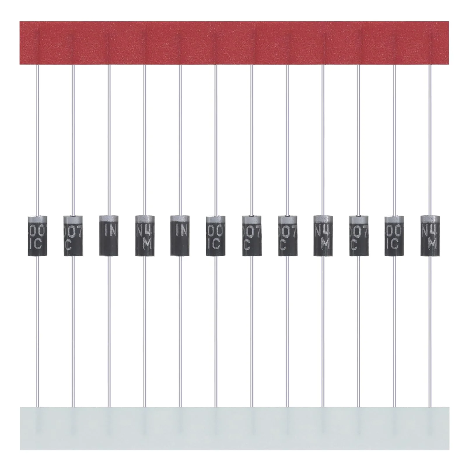 150Pcs 1N4007 IN4007 Rectifier Diode 1A 1000V 4007 Doorbell Diodes 1 Ampere 1000 Volt Dioden DO-41 Package - Image 2