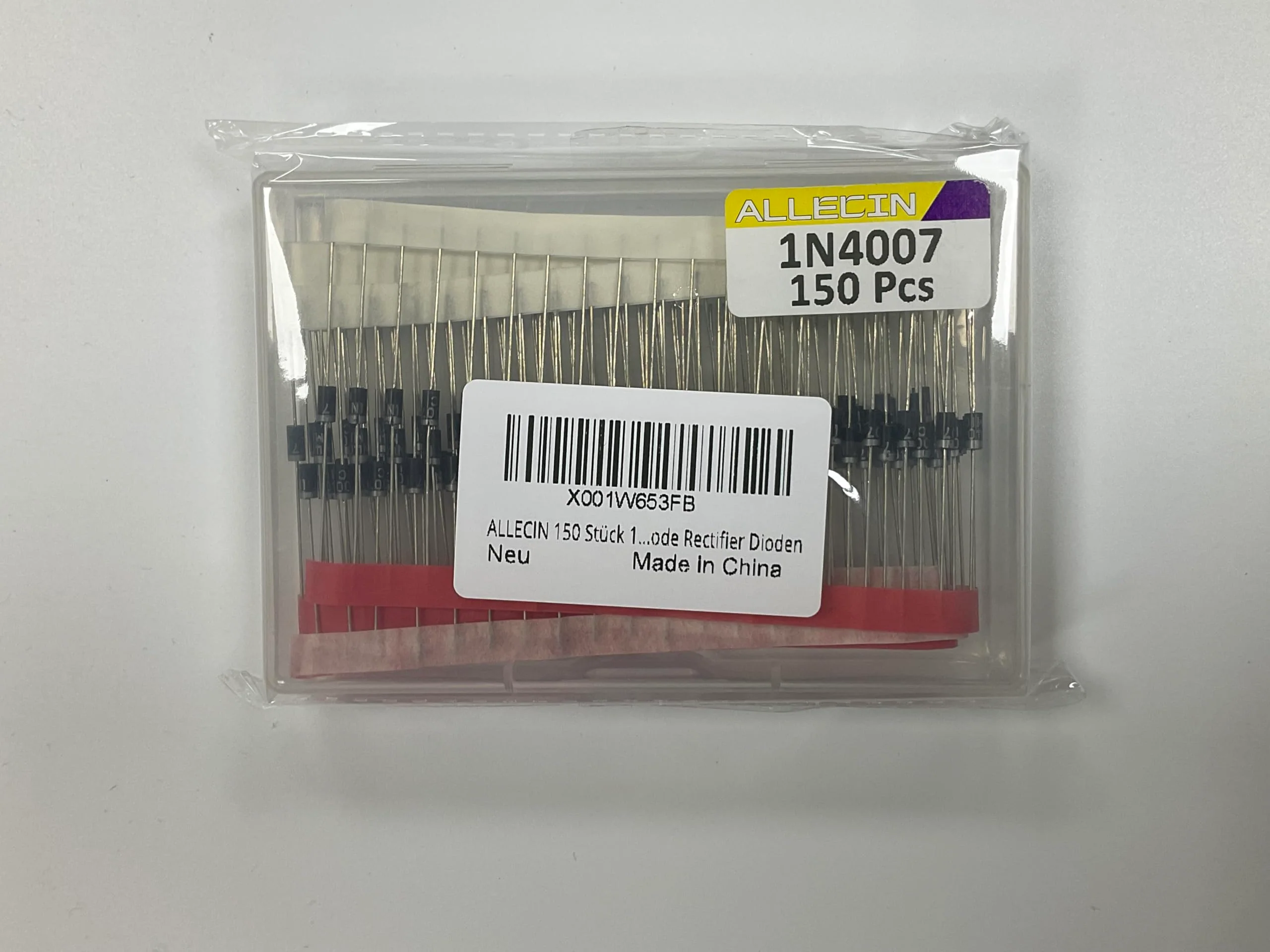 150Pcs 1N4007 IN4007 Rectifier Diode 1A 1000V 4007 Doorbell Diodes 1 Ampere 1000 Volt Dioden DO-41 Package - Image 4