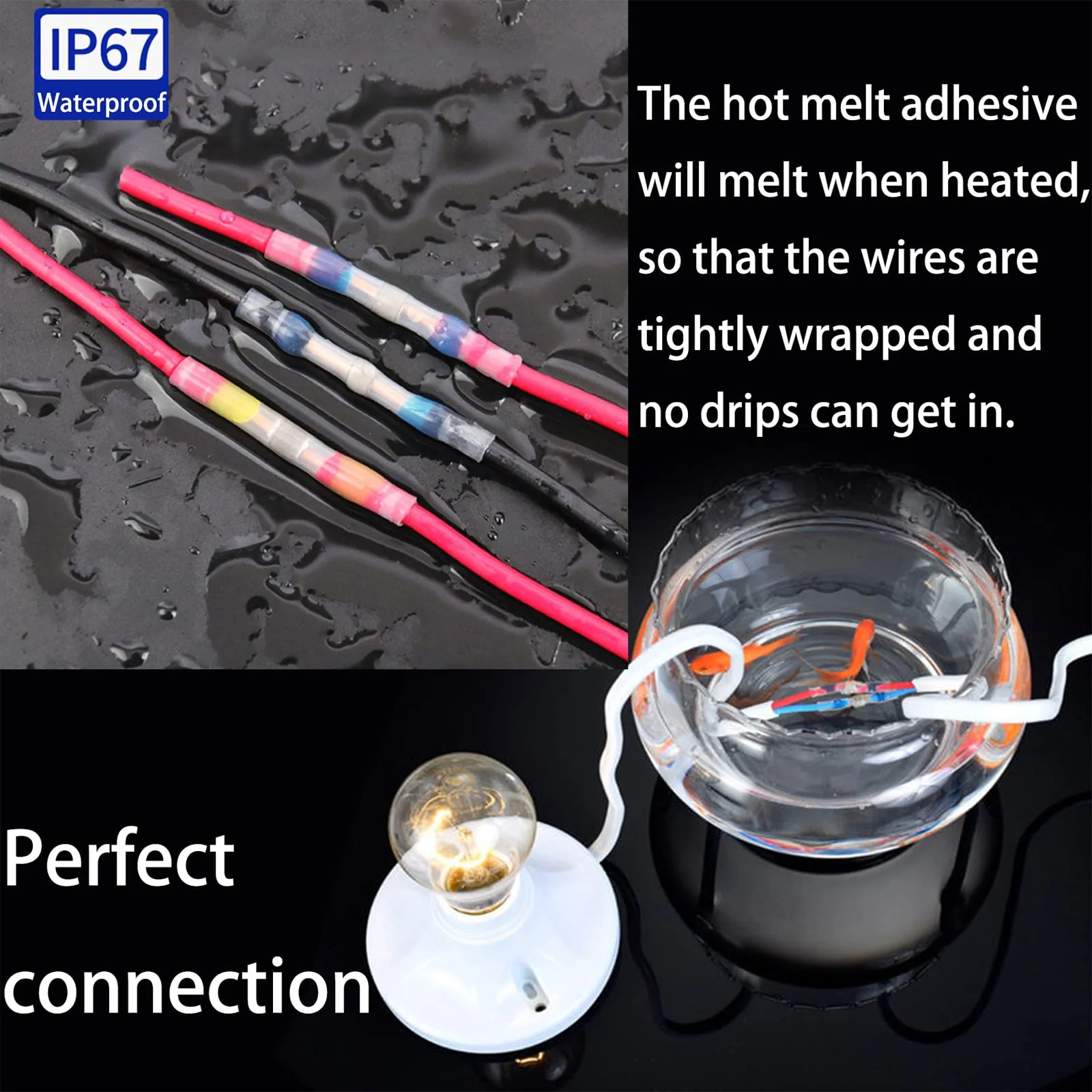 150PCS Waterproof Solder Seal Wire Connectors, Heat Shrink Terminals Kit, Marine Grade Butt Splice Connectors 150pcs - Image 7