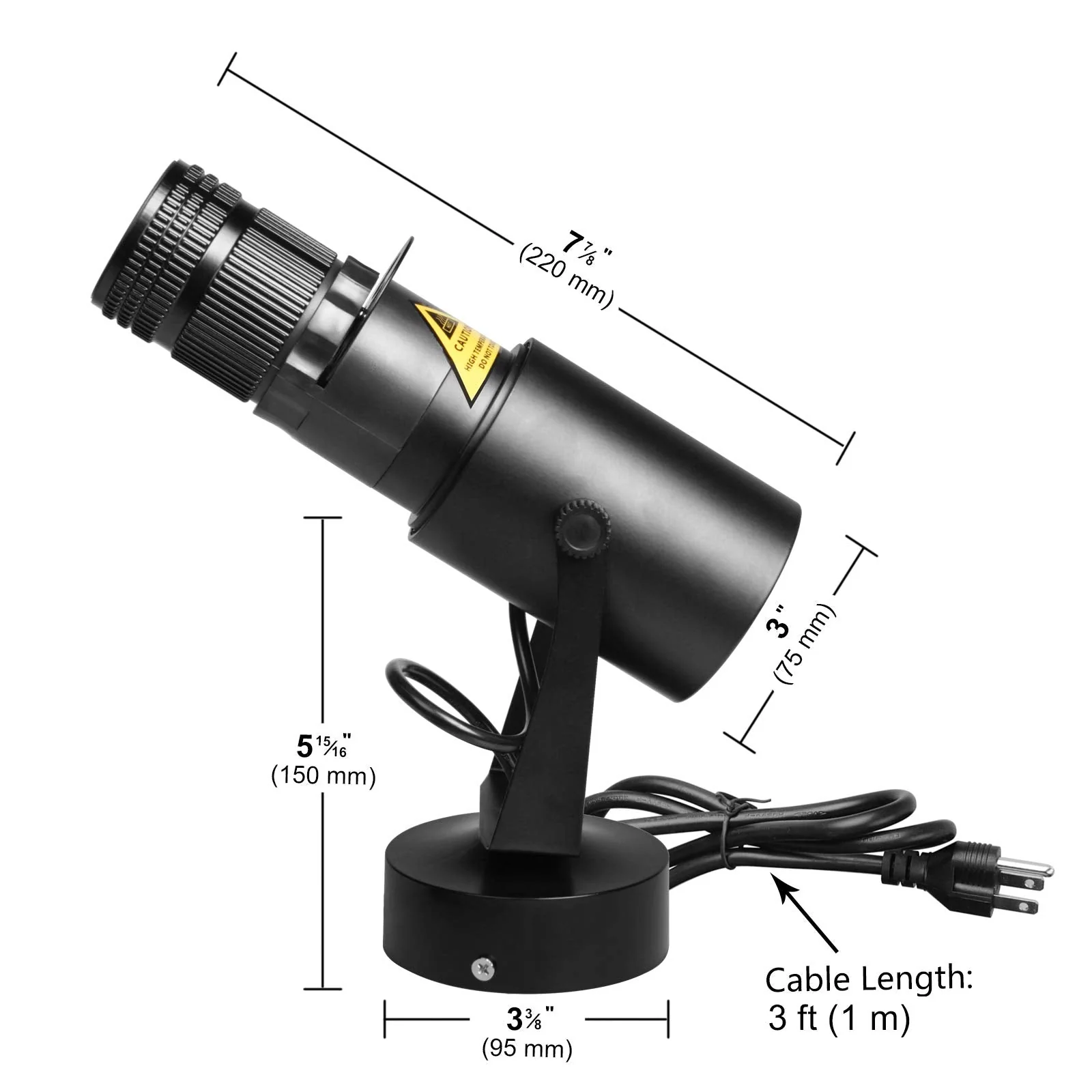 15W White LED Pin Spot Light, Manual Focus, Adjustable 4 Apertures, for DJ Disco Party Wedding Stage Effect Lighting - Image 7