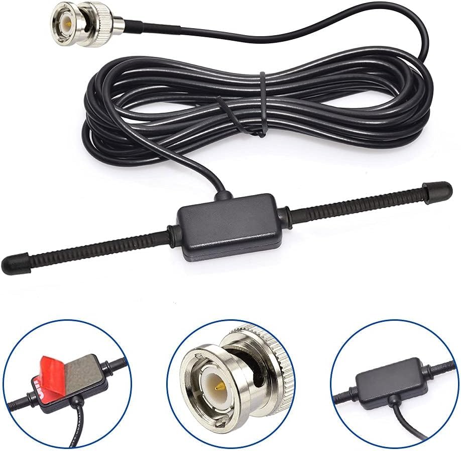 16 feet/5m VHF UHF Car Truck Police Scanner Adhesive Mount Antenna Vehicle Ham Radio Amateur Radio Mobile Scanner BNC Male Dipole Antenna 16 feet/5m - Image 3