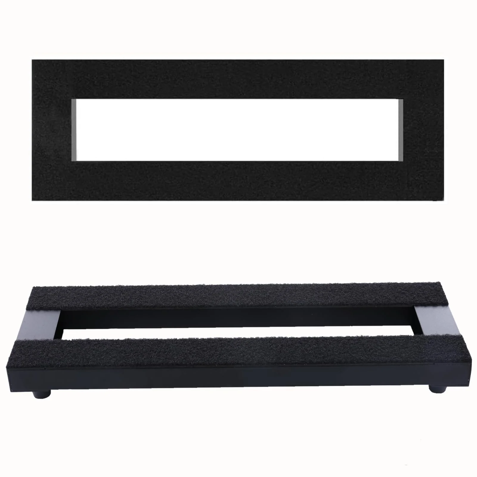 16" Guitar Pedalboard with Tubular Aluminum Frame & Hard-Anodized Finish, Ultra-Sturdy & Scratch-Resistant Portable Board for 3-5 Pedals, Includes Velcro, Power Cables & Zip Ties 16 INCH Black - Image 7
