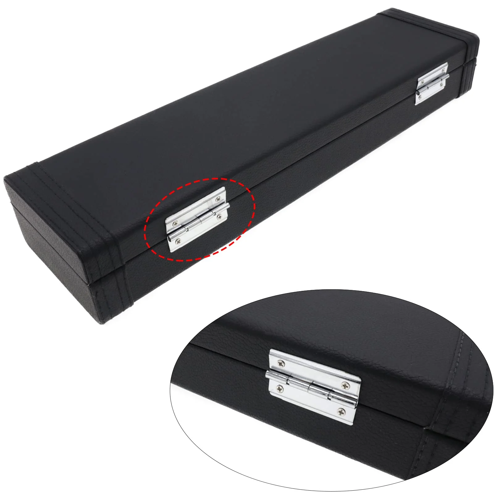 16 Hole Flute Case Cover, Hard Wooden Flute Case, Portable PU Leather Flute Case, Universal 16 Hole Flute Case Cover for Beginners Students, Flute Accessories - Image 5