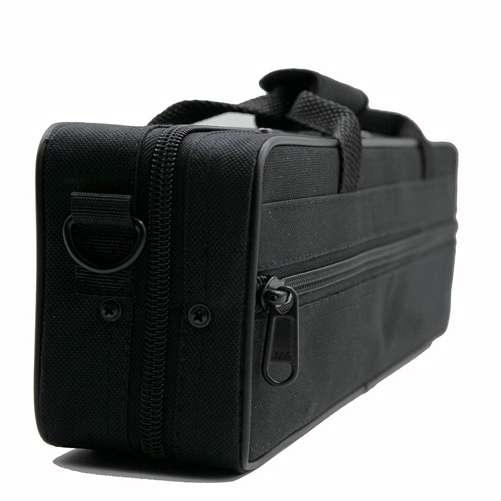 16 Holes C Flute Case Flute Bag Gig Bag Backpack Box Water-resistant 600D Foam Cotton Padding with Adjustable Single Shoulder Strap - Image 2