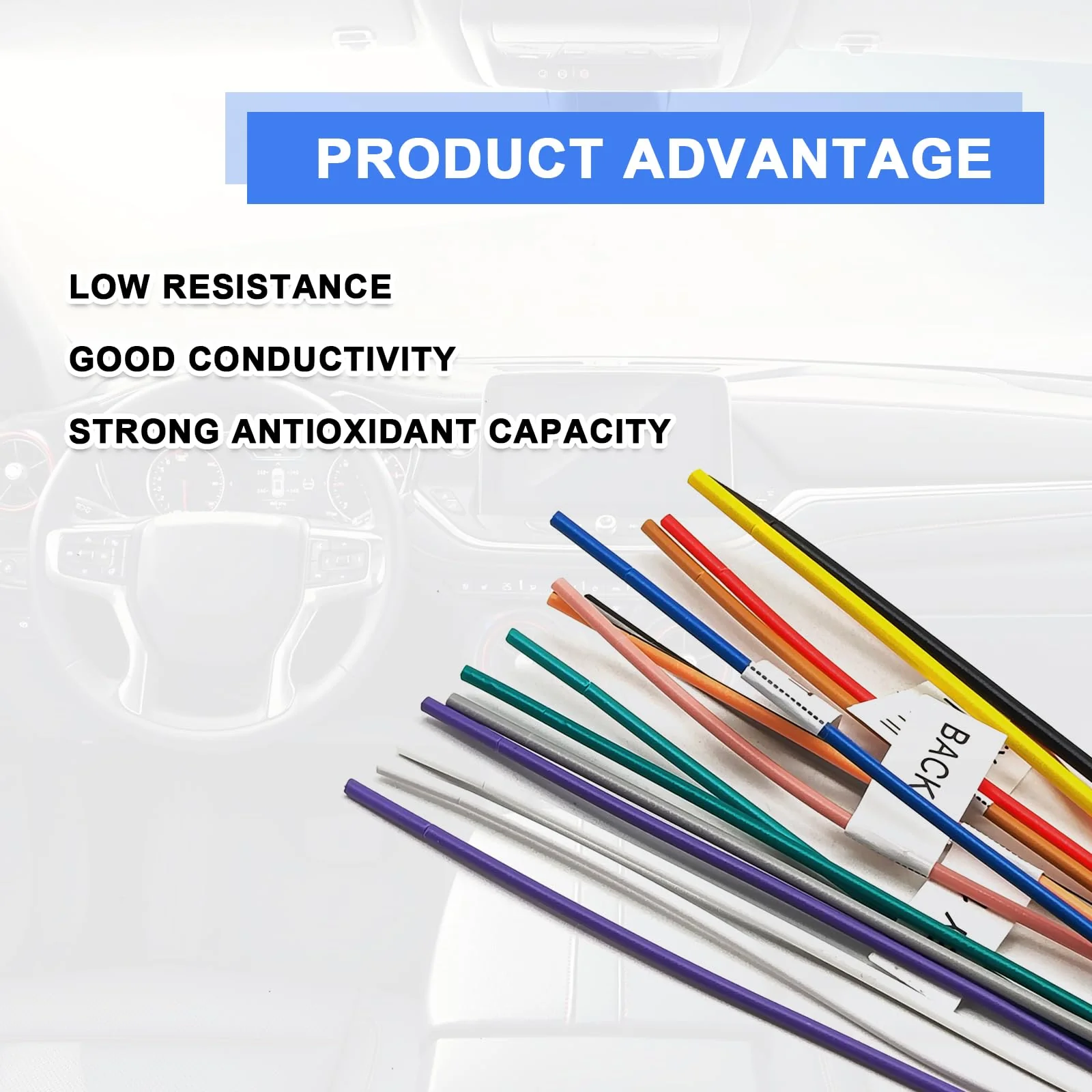 16 Pin Vehicle Aftermarket Wiring Harness Compatible with Kenwood CD DVD Navigation in-Dash,Kenwood car Stereo Wiring Harness,XT91016 Car Stereo CD Player Wiring Harness - Image 4