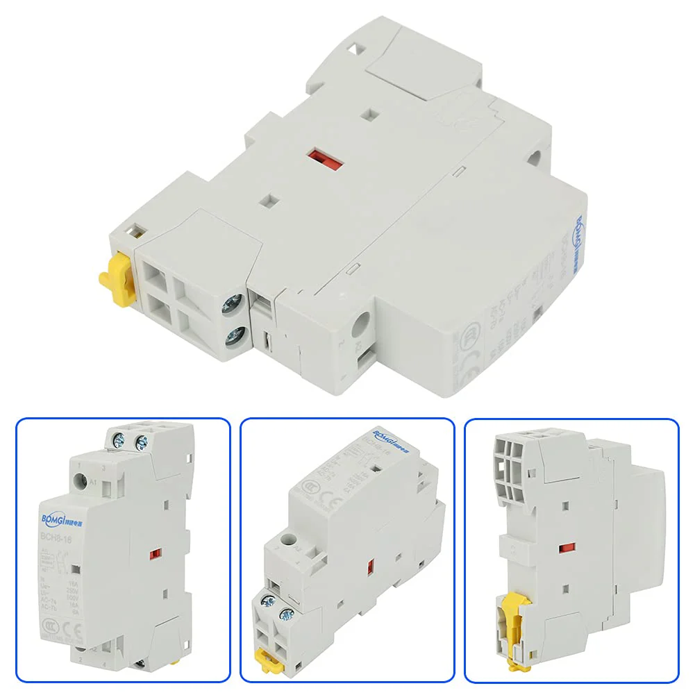 16A 2P DIN Rail AC Contactor, 220V/230V 60Hz DIN Rail Household AC Contactor 220V/230V 50/60HZ DIN Rail Household AC Contactor - Image 6