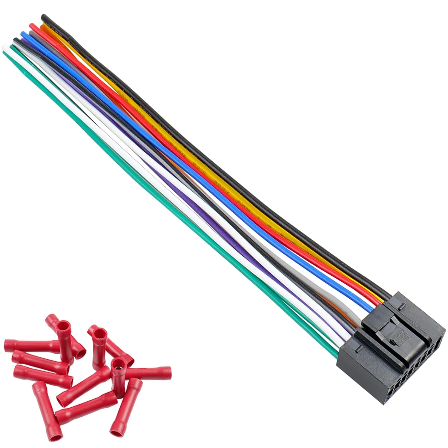 16Pin Radio Wire Harness Compatible with Kenwood ISO Stereo Wiring Harness Plug, Fit for KDC KRC Car Radio Adapter Non AMP - Image 7