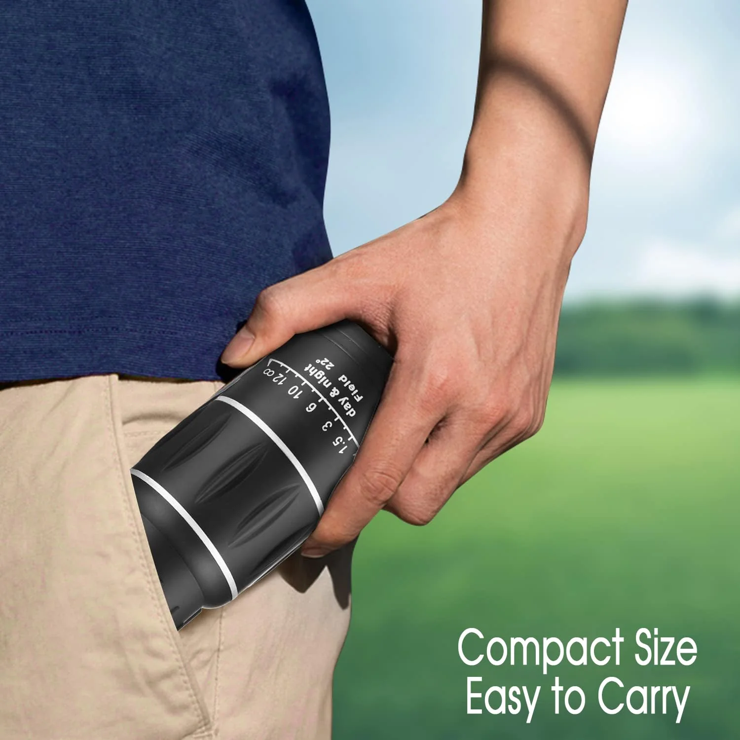 16X52 Mini Monocular Telescope High Powered for Adults, Birthday Gifts for Men Dad Him Husband Teen Boys, BAK4 & FMC Prism Scope for Birdwatching Outdoors Hunting, Cool Gadgets for Men 16×52 - Image 5
