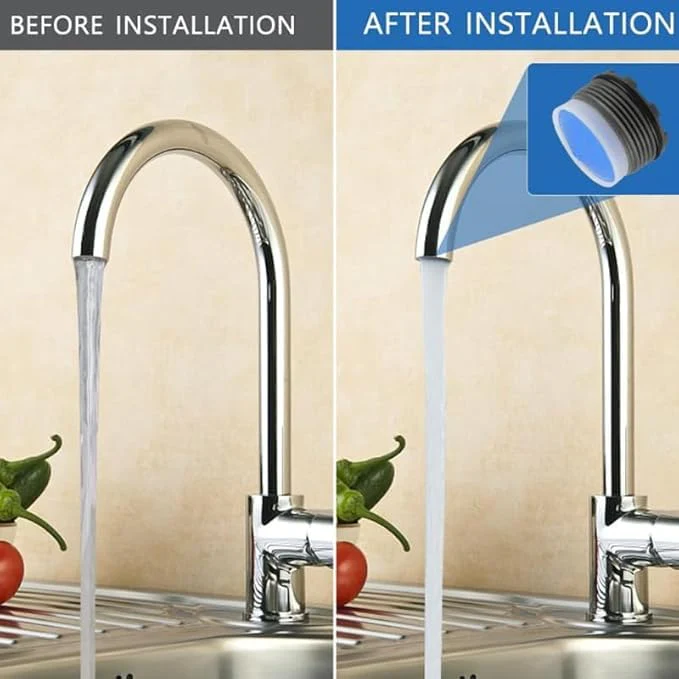 18.5 mm Pack of 10 Tap Aerator Tap Strainer Aerator Spray Attachment Kitchen Sink Aerator Aerator Aerator Insert Suitable for Most Taps Blue 18.5 - Image 4