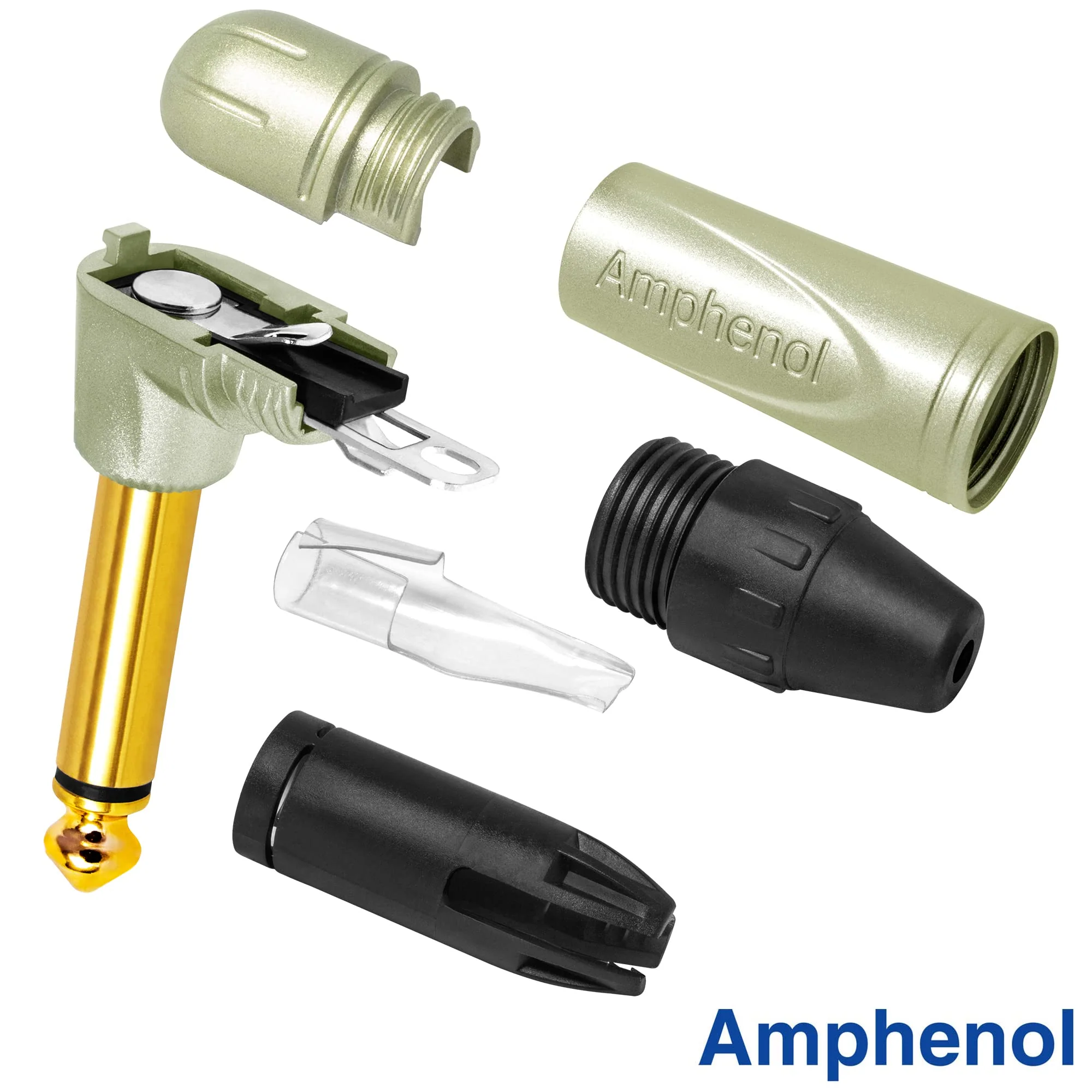 18 Foot - Gotham GAC-1 Ultra Pro (Black) - Premium, Low-Capacitance (21 pf/F) Guitar Bass Instrument Cable - Amphenol QM2R-AU & QM2P-AU ¼ Inch (6.35mm) Gold TS Connectors - Image 9
