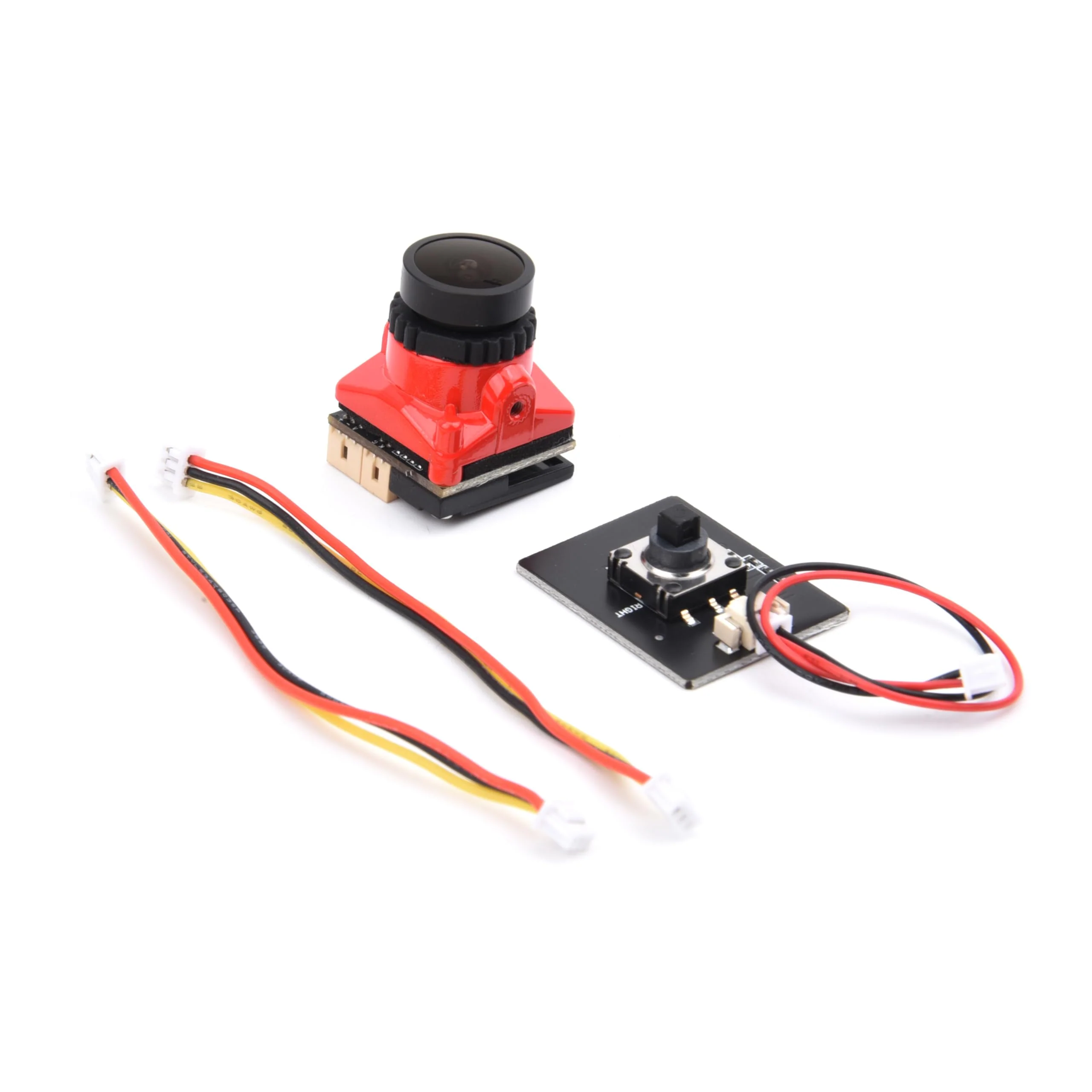 1800TVL FPV Camera Mini 2.1mm Lens 1/1.8 Camera 5V-40V PAL/NTSC Camera with OSD Internal Adjustable for RC FPV Racing Drone（Red） Red 1800TVL - Image 5
