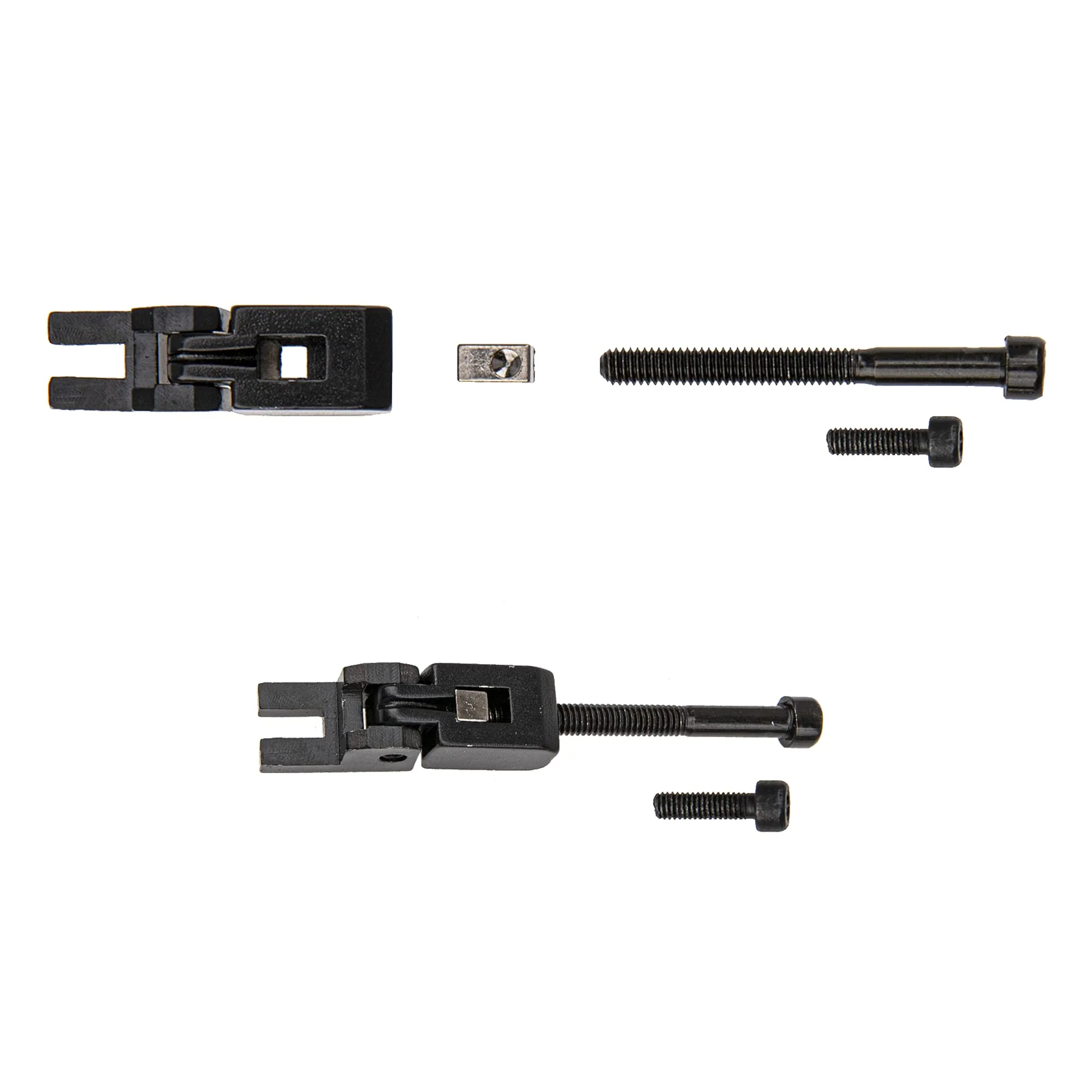 18Pcs Yootones Locking Systyem Locked Saddles Tremolo Bridge Saddle String Lock Insert Blocks Compatible with Floyd Rose Electric Guitar Bridge Saddle (Black) - Image 3
