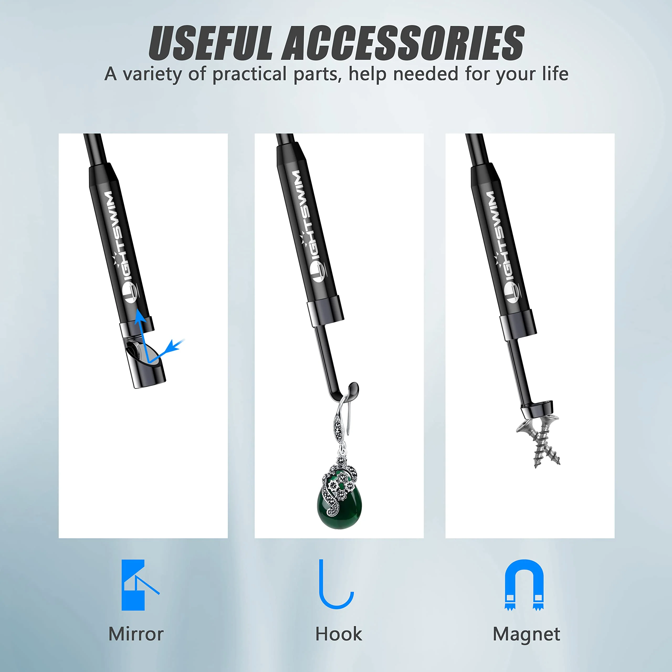 1920P Endoscope Snake Inspection Camera, Lightswim Type C Borescope, Scope Camera with 8 LED Lights for Android and iOS Smartphone, iPhone, iPad, Samsung (16.5 FT/5M) TENG-W400-ONE - Image 4