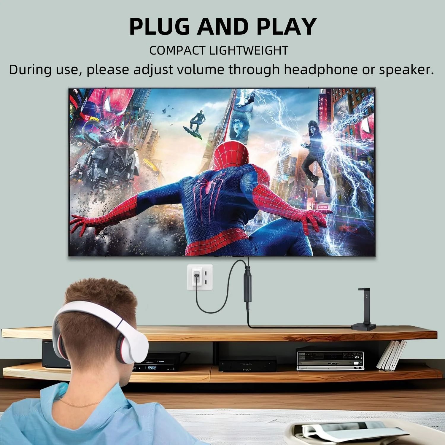 192KHz DAC Optical to 6.35mm TRS Stereo Converter,Optical Audio Cable to 1/4" AUX Cable Adapter,Digital to Analog Audio Converter for HDTV DVD Set-top Boxes(O-ptical to 1/4") Aux Cable - 3FT - Image 4