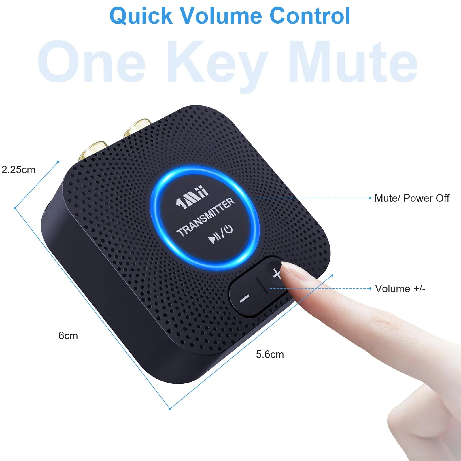1Mii 2.4GHz Wireless Audio Transmitter Receiver Set for TV, 260Ft/80M Long Range 25ms Low Latency with AUX RCA in/Out,Wireless Audio Adapter for TV PC Powered Speaker Amplifier Soundbar - Image 2