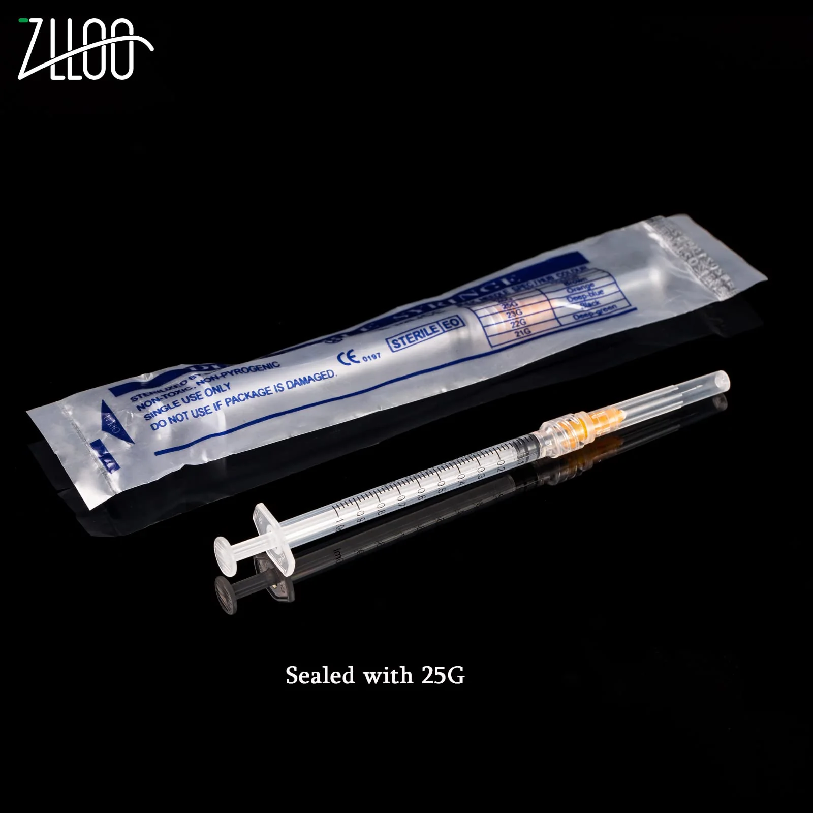 1ml/cc Plastic Tube with 25G-25mm Head, Disposable Luer-Lock Independent Packaging, Easy to Use (Pack of 100) 100 Items - Image 7