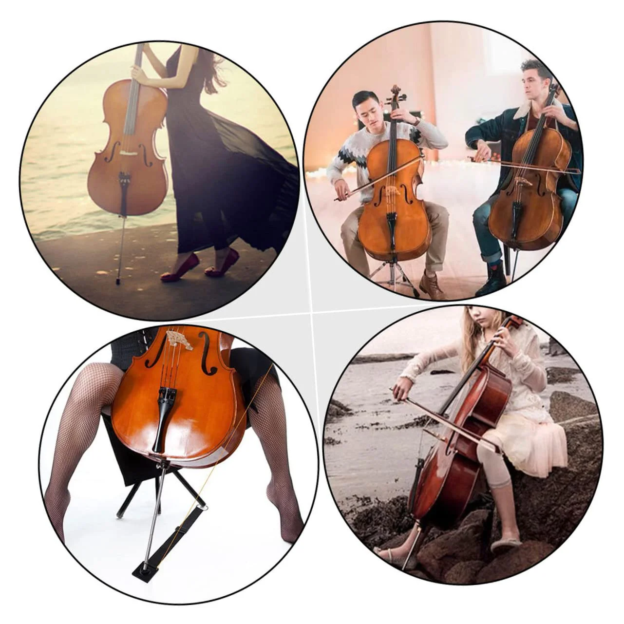1pc Tail Post Support Rod Accessories for Instrument Endpin Accessory Stand Cello Tool Premium Cello Endpin Musical Instrument Accessory Rod Holder Stainless Steel Carbon Fiber - Image 6