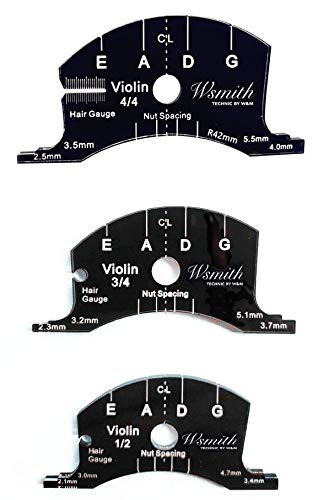 1pcs 4/4 Violin Bridges Repair Reference Tool Fingerboard Scraper Making Template Tool Black - Image 2