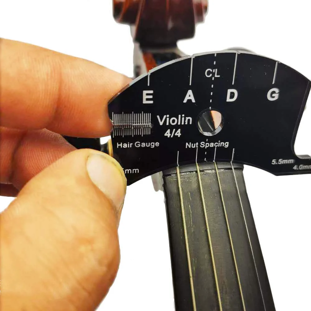 1pcs 4/4 Violin Bridges Repair Reference Tool Fingerboard Scraper Making Template Tool Black - Image 3