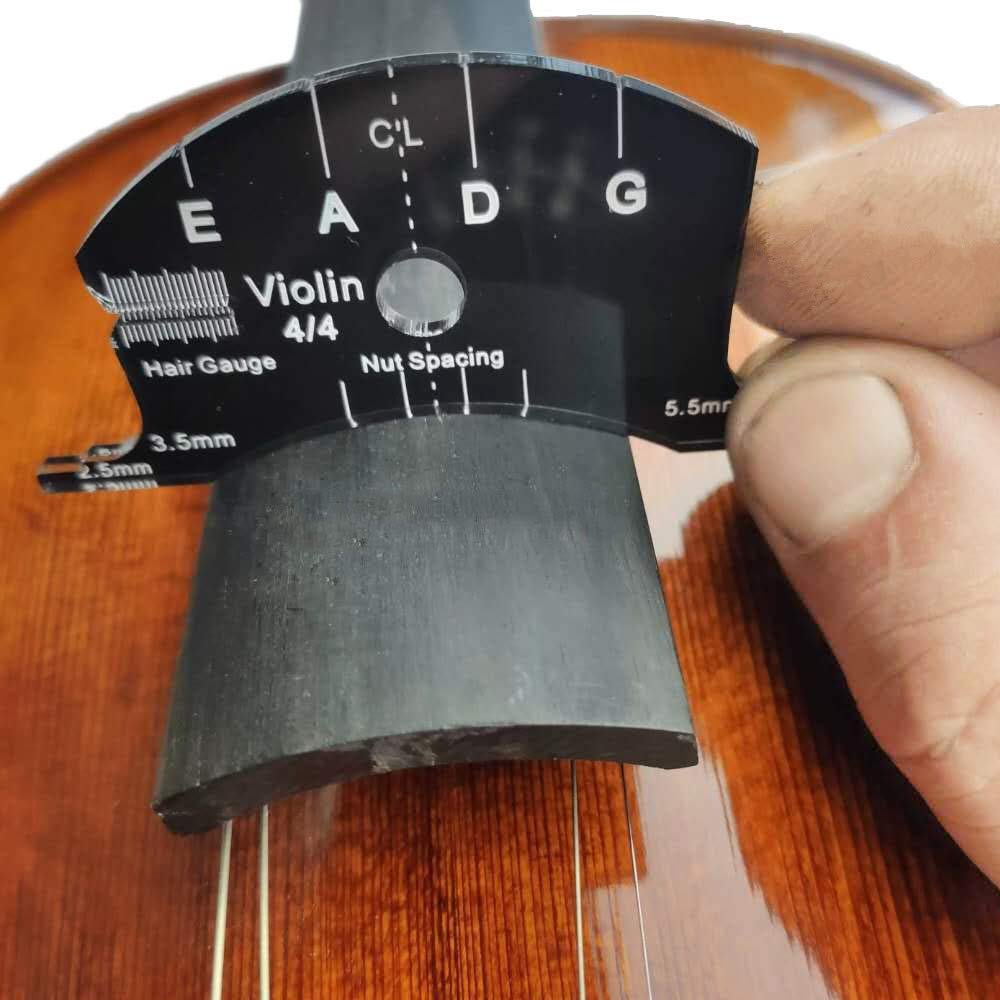 1pcs 4/4 Violin Bridges Repair Reference Tool Fingerboard Scraper Making Template Tool Black - Image 4