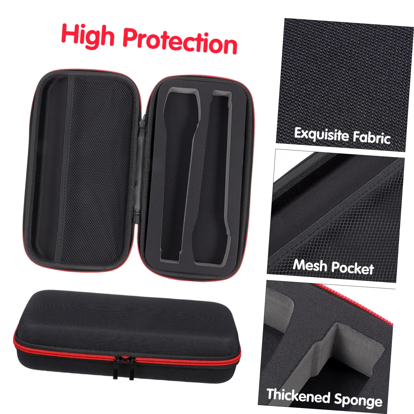 1Pcs Dual Mic Bag Carrying Travel Case Case Hard Pouch Storage Pouch for Travel (Pack of 2) 30x15cm (Pack of 2) - Image 4