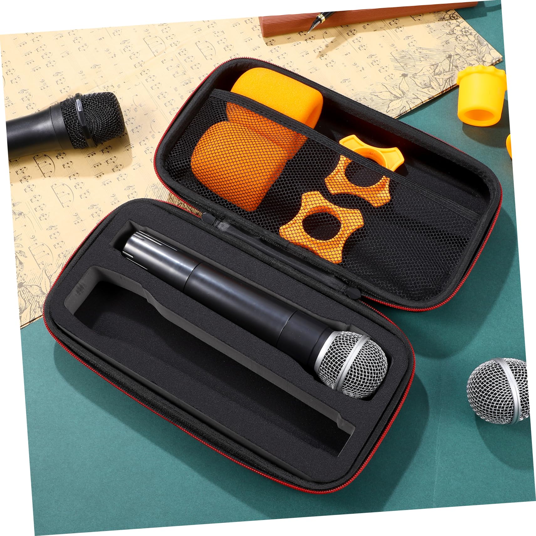 1Pcs Dual Mic Bag Carrying Travel Case Case Hard Pouch Storage Pouch for Travel (Pack of 2) 30x15cm (Pack of 2) - Image 5