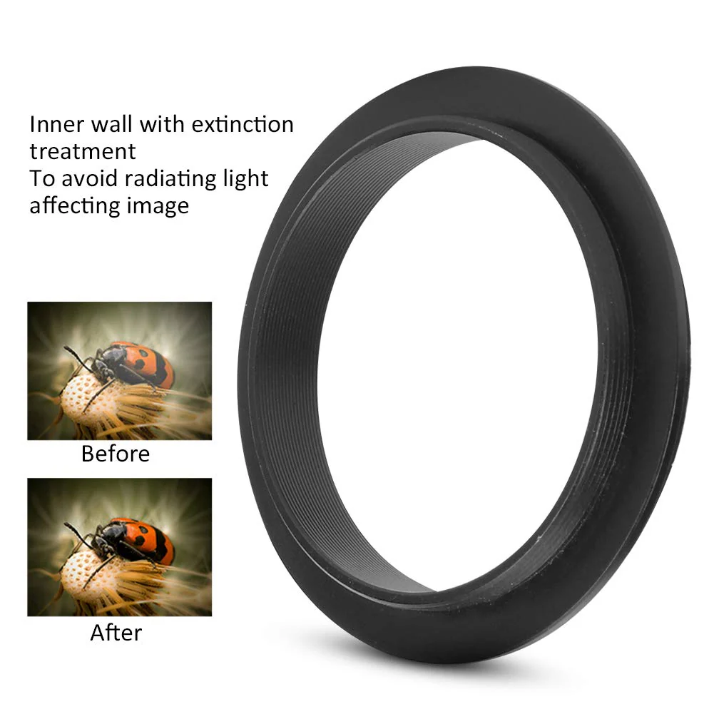 1PCS M48-M54 Adapter Astronomical Telescope Ring, M48-M54 Adapter Ring for Astronomical Telescope - Black - Image 3