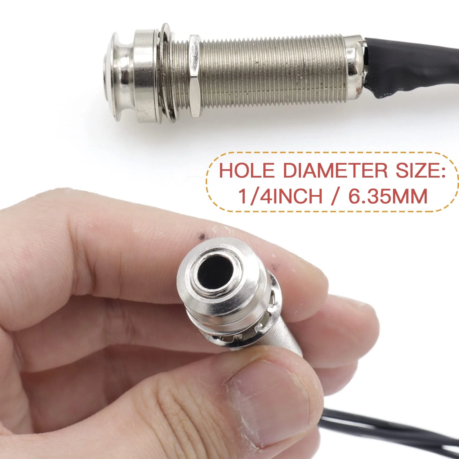 1pcs Piezo Pickup Transducer, 3in1 Microphone Contact Acoustic Preamp, 1/4 Inch Self-Adhesive Piezo Pickups Transducer for Kalimba Thumb Piano and Other Small Instruments - Image 3