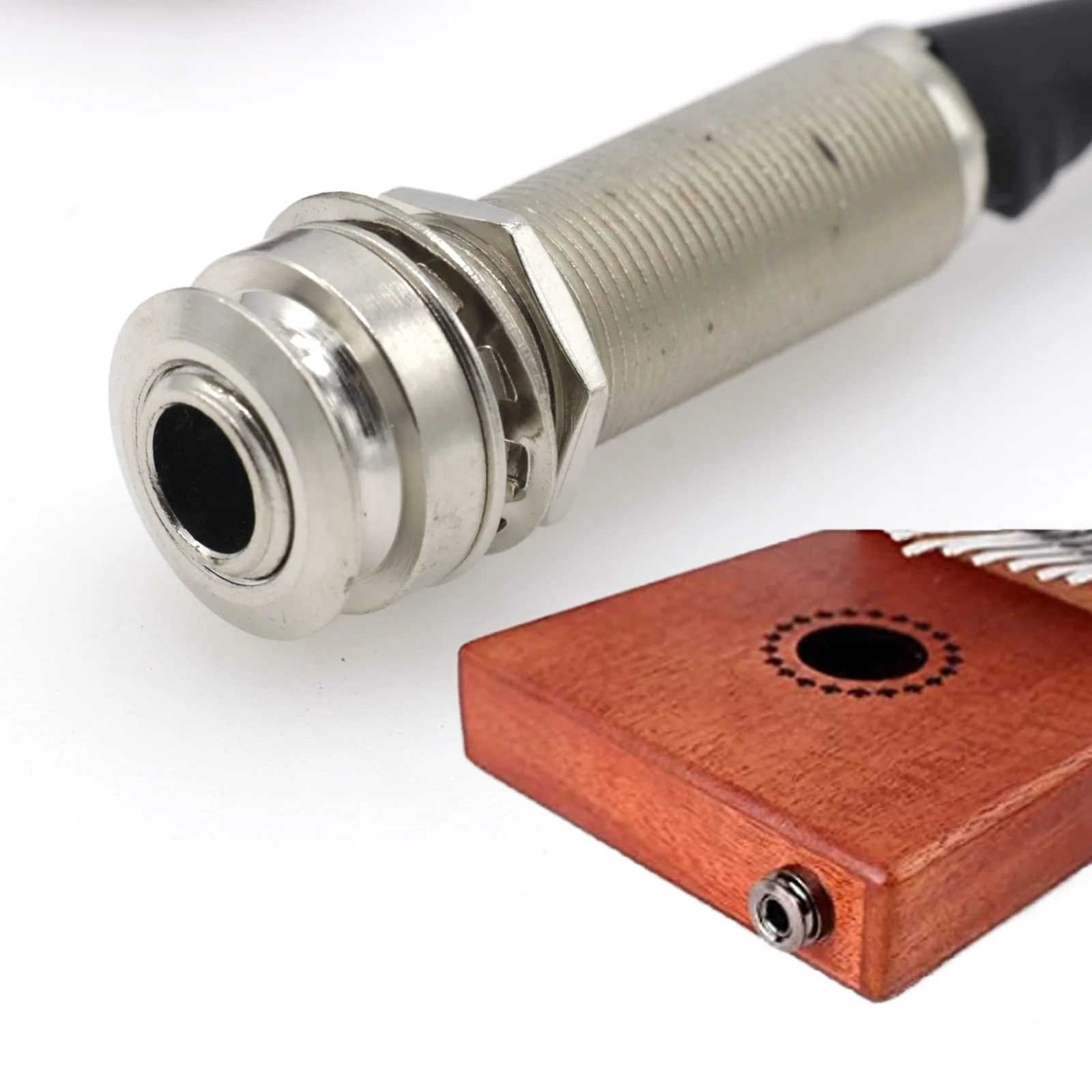 1pcs Piezo Pickup Transducer, 3in1 Microphone Contact Acoustic Preamp, 1/4 Inch Self-Adhesive Piezo Pickups Transducer for Kalimba Thumb Piano and Other Small Instruments - Image 4