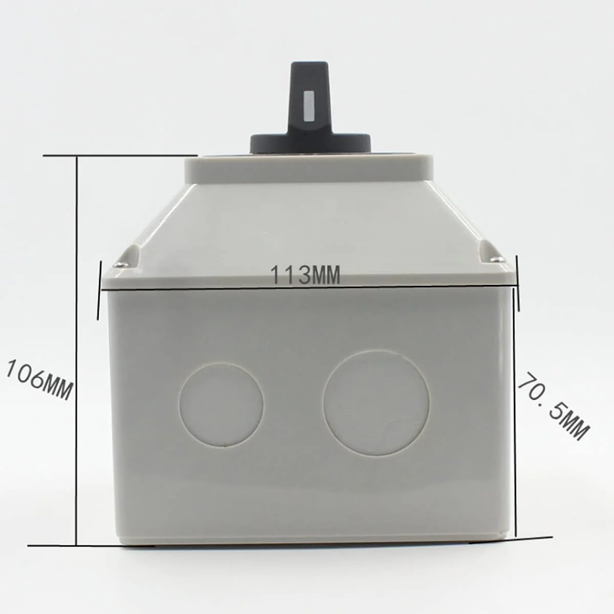 1Pcs Universal Changeover Selector Switch, with Installation Waterproof Box, 3 Positions 8 Terminals, Power Transfer Switch, LW26-63A 220V 63A Motor Generators, Rotary Cam Selector 63A 8 Terminals - Image 2