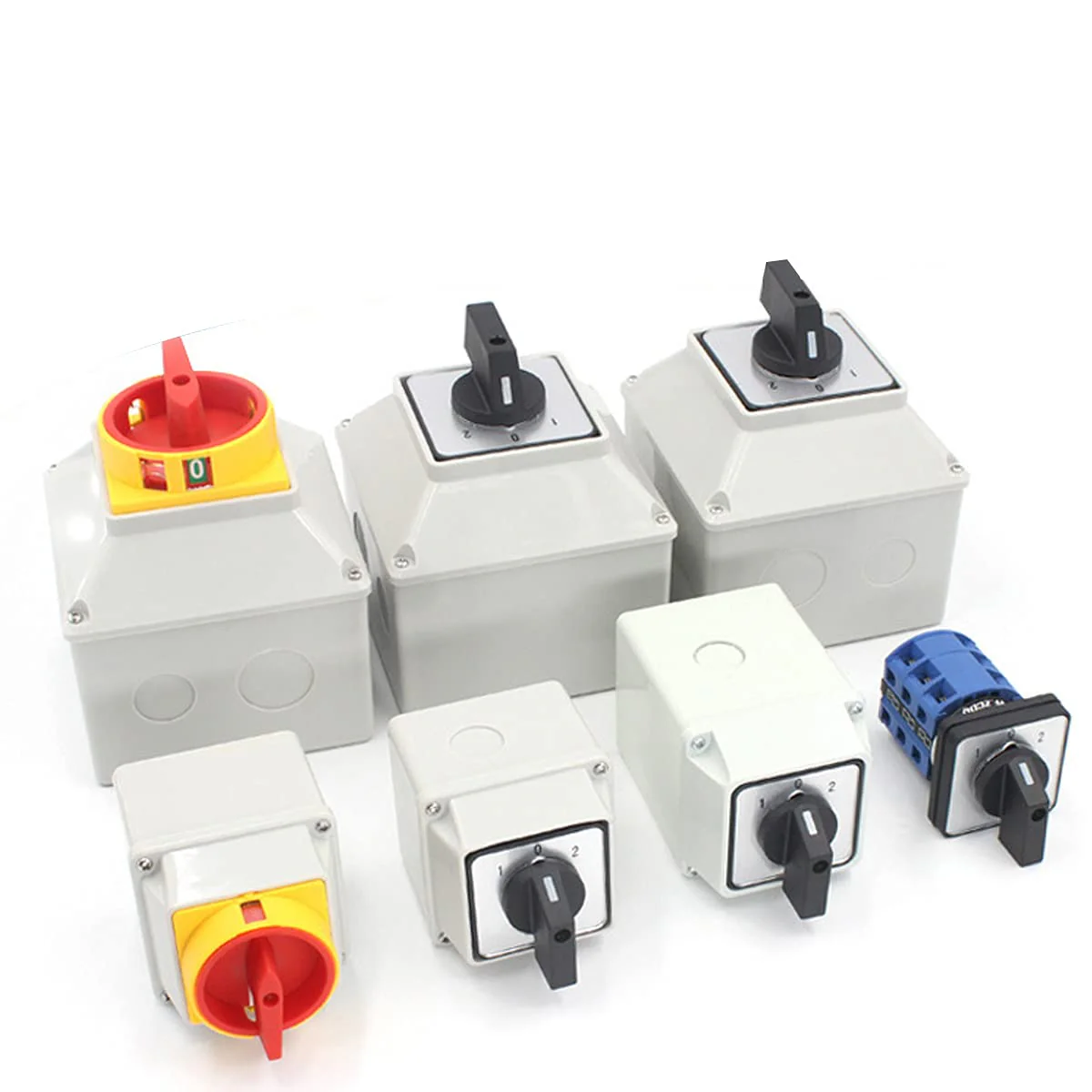 1Pcs Universal Changeover Selector Switch, with Installation Waterproof Box, 3 Positions 8 Terminals, Power Transfer Switch, LW26-63A 220V 63A Motor Generators, Rotary Cam Selector 63A 8 Terminals - Image 4