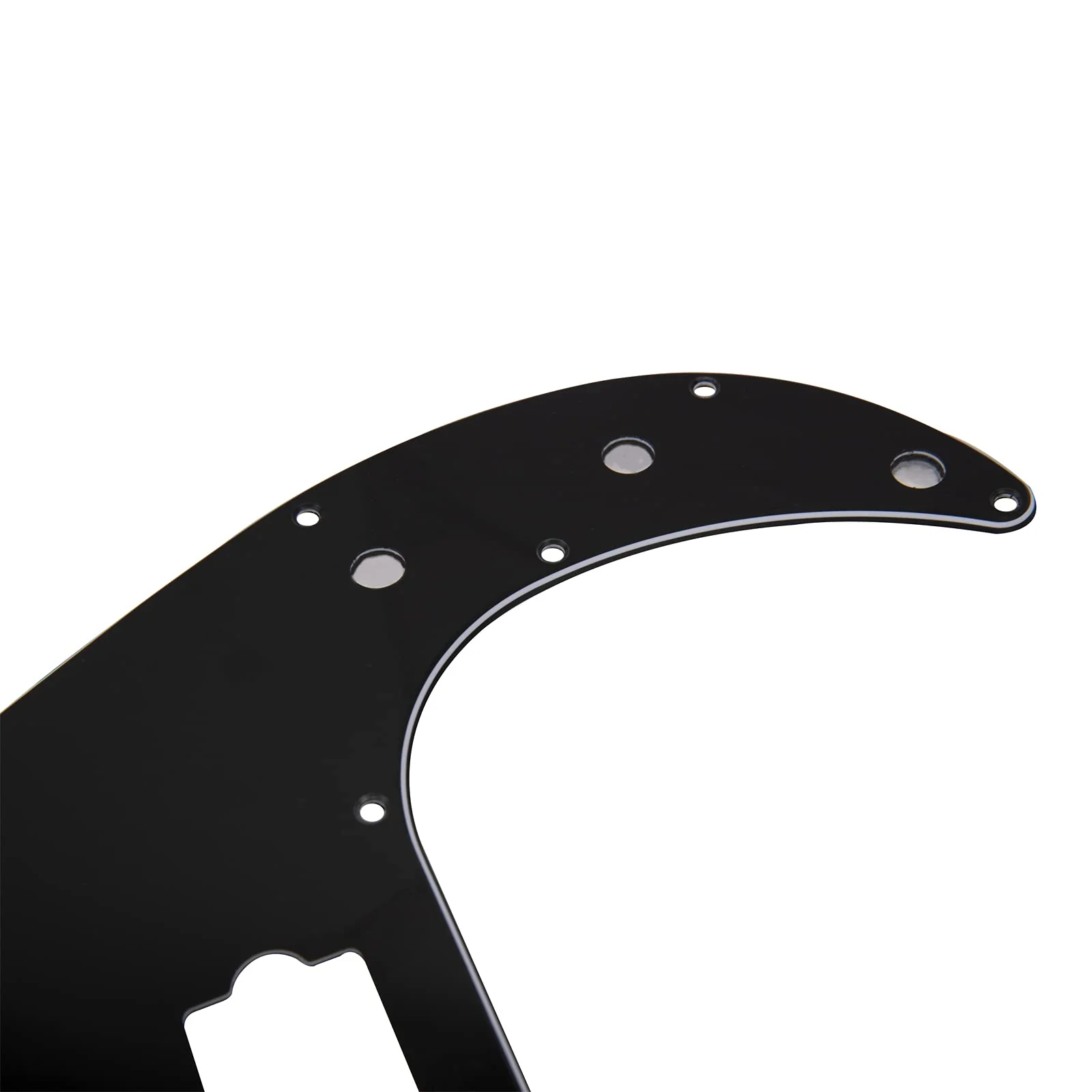 1Pcs Yootones 13 Hole P Bass Pickguard Guitar Scratch Plate Pick Guard Compatible with 4 String USA/Mexican Standard Precision Bass Part (3Ply Black) 3Ply Black - Image 4