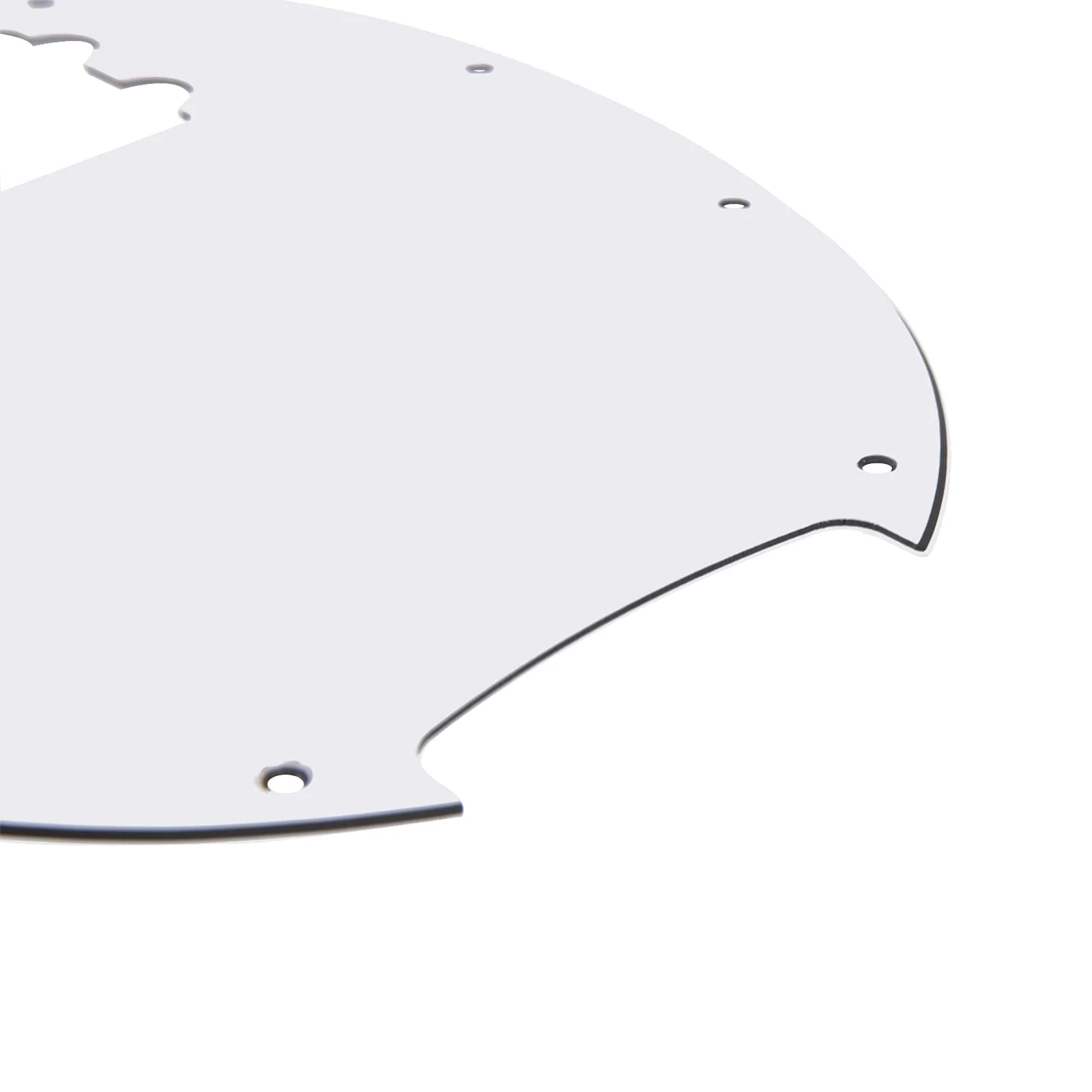1Pcs Yootones 9 Hole Bass Electric Guitar Pickguard Compatible with MM StingRay 4 String Bass Guitar (3Ply White) 3Ply White - Image 3