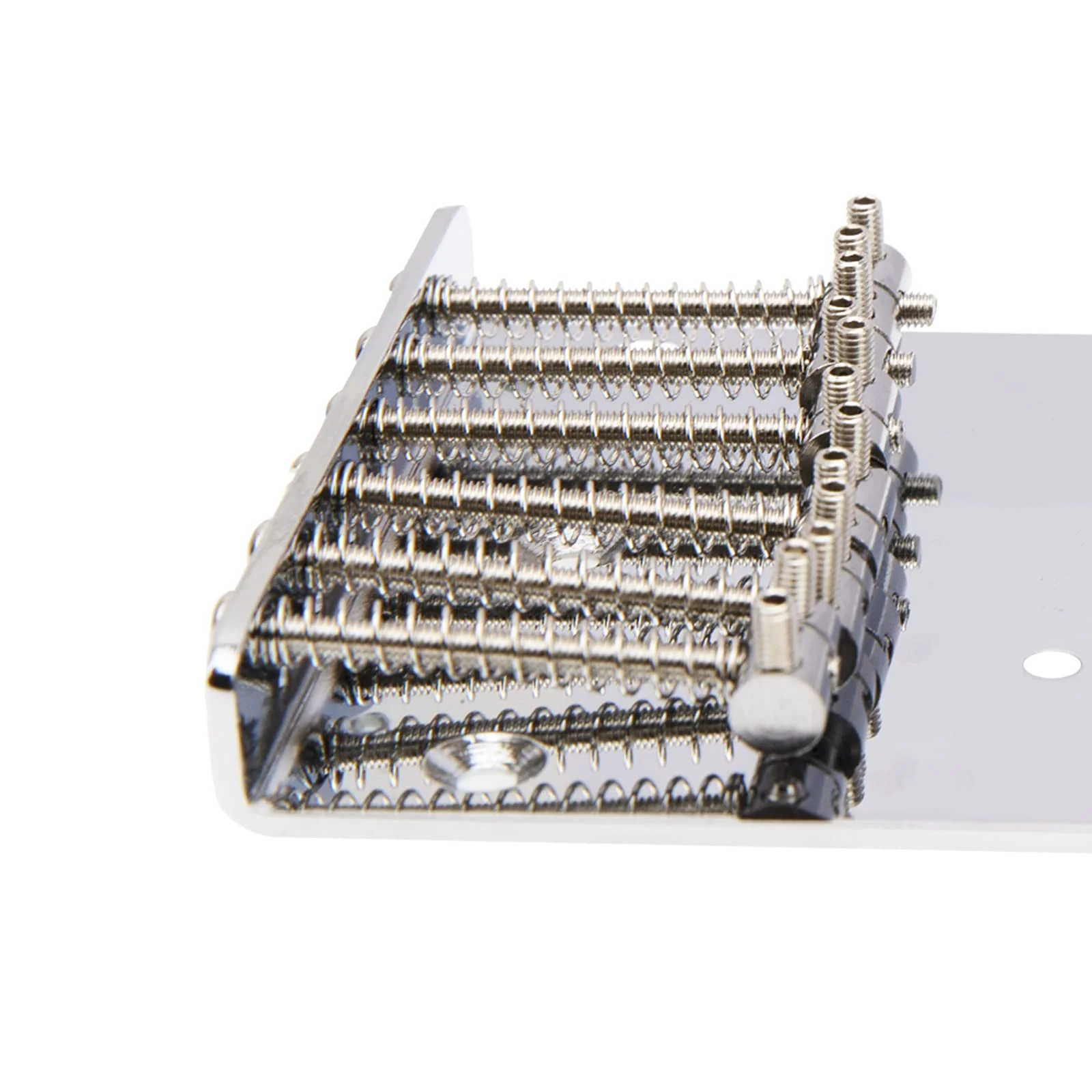 1Pcs Yootones Guitar 6 Saddle Bridge Top Loader Bridge Compatible with Fender Tele Telecaster Electric Guitar Replacement Parts (Silver) - Image 5