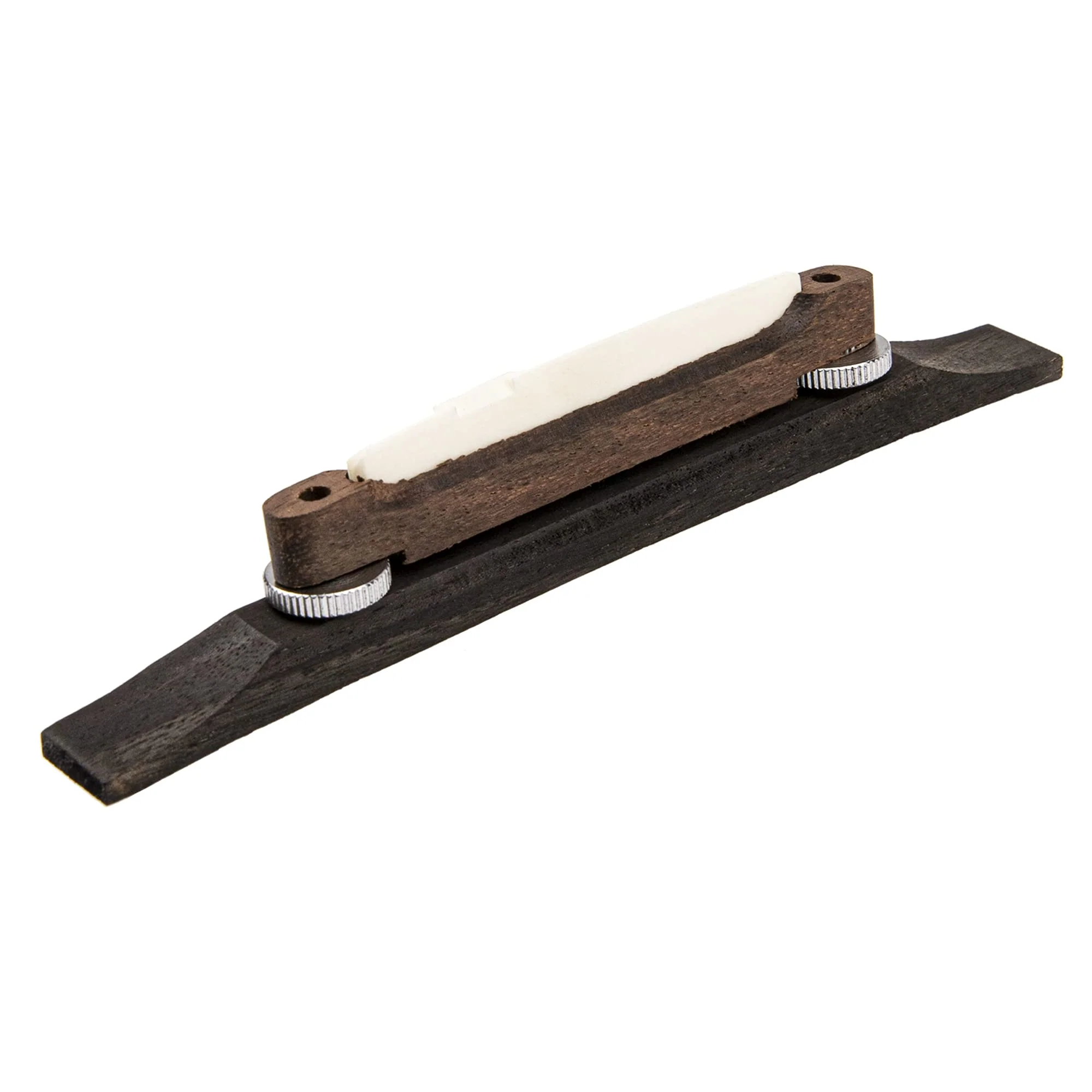 1Pcs Yootones Guitar Rosewood Bridge with Bone Saddle Compatible with Archtop Jazz Guitar Part - Image 2