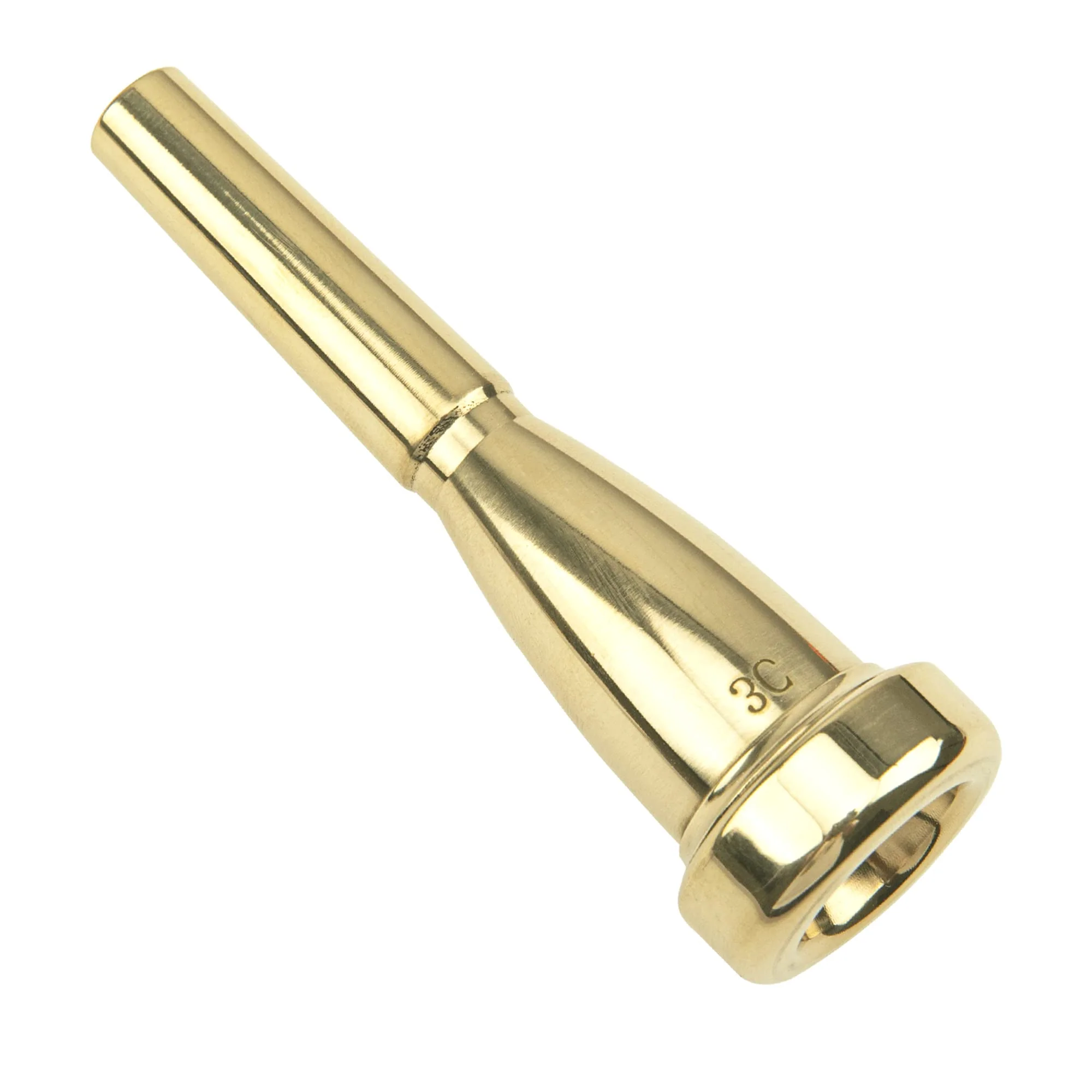 1Pcs Yootones Metal Gold Plated Trumpet Mouthpiece Compatible with Trumpet Accessories Parts (3C) 3C - Image 2
