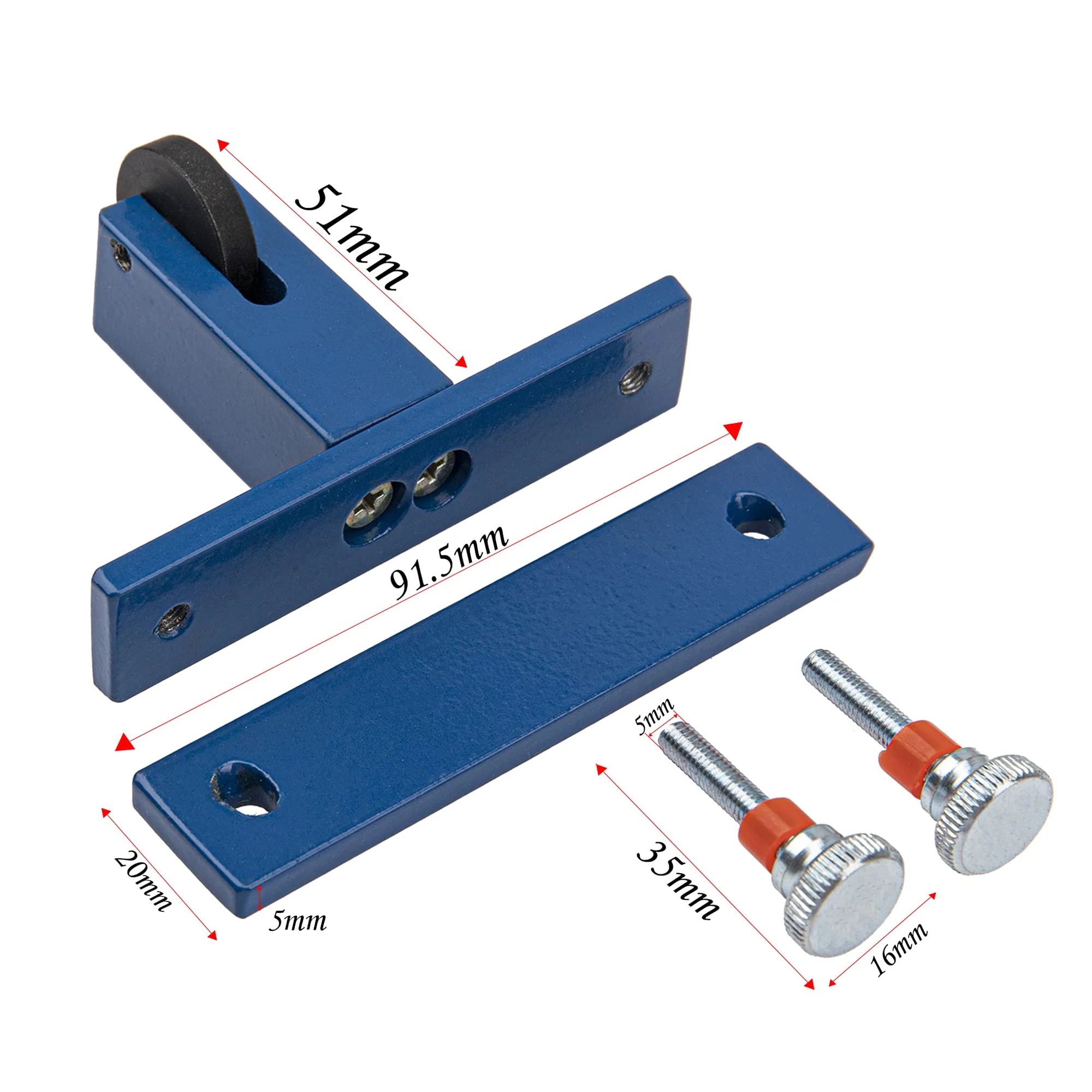 1Pcs Yootones Violin Bridge Fitting Tool Violin Metal Bridge Holder for Adjustable Violin Luthier Tool (Blue) Blue - Image 5