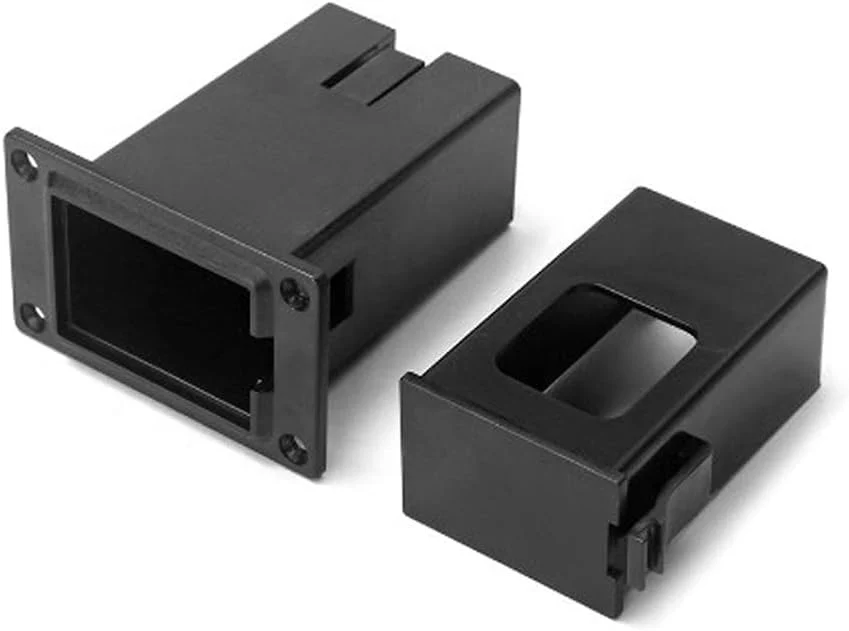 1Set Black Guitar Pickup Battery Box,Battery Guitar Case,Acoustic Guitar Pickup Parts,Case Holder Replacement for EQ Bass Accessories,Pickup Shell Cover Installed on Guitar Bass with 9V Battery Box - Image 2