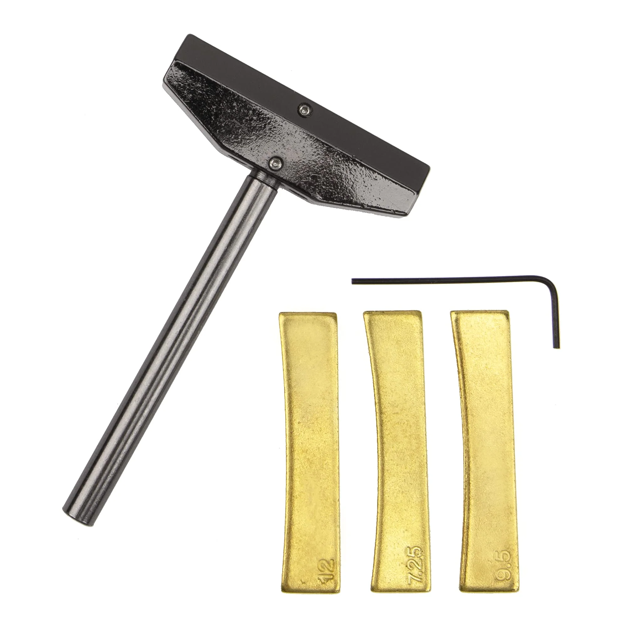 1Set Yootones Alloy Fingerboard Fret Press Caul & 12/7.25/9.5 Radian Fret Inserts Compatible with Electric Guitar Repair Tool - Image 2