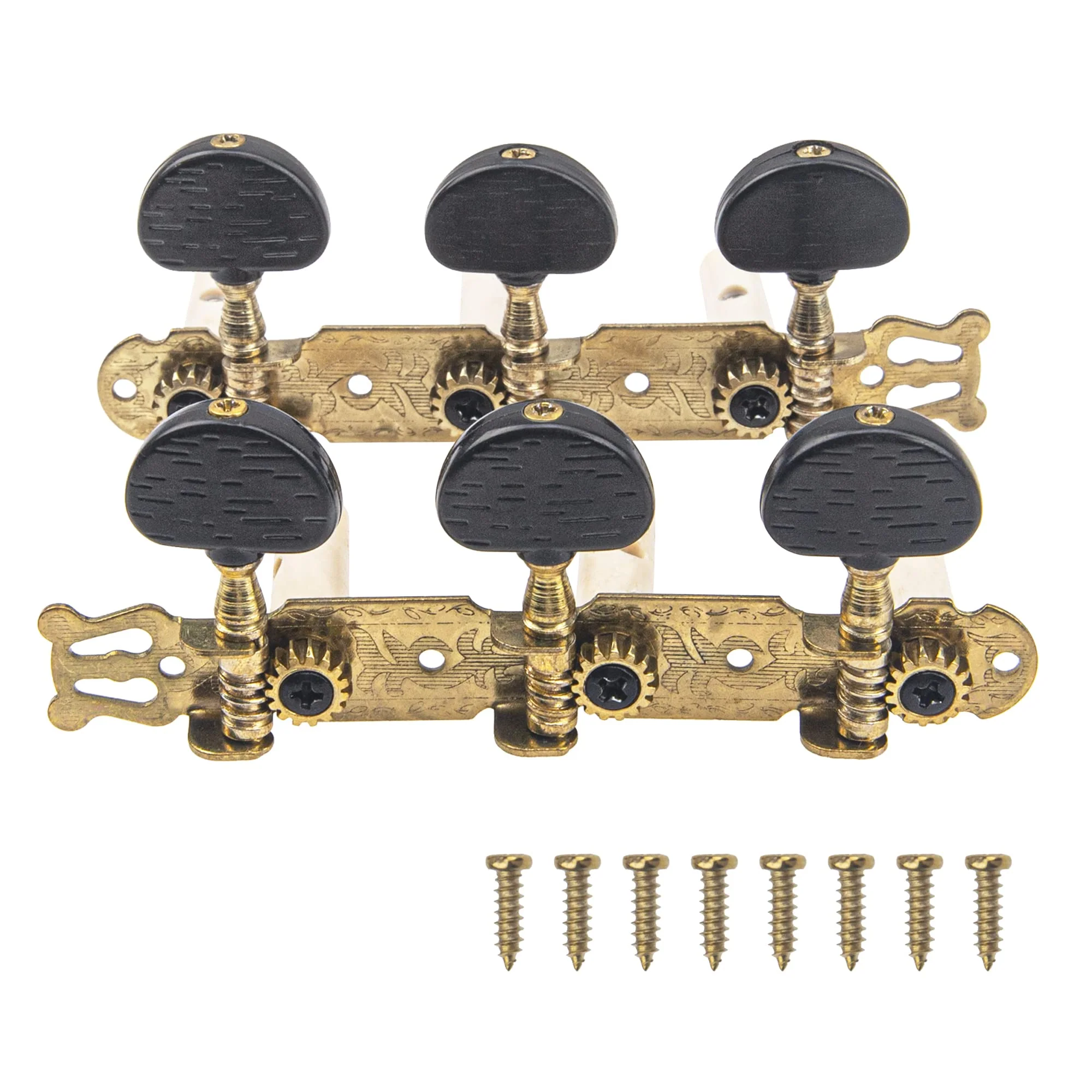 1Set Yootones Classical Guitar String Tuning Keys Pegs Guitar Machine Heads Tuning Key Pegs 3+3 Tuners(L&R) Compatible with Classical Guitar - Image 4