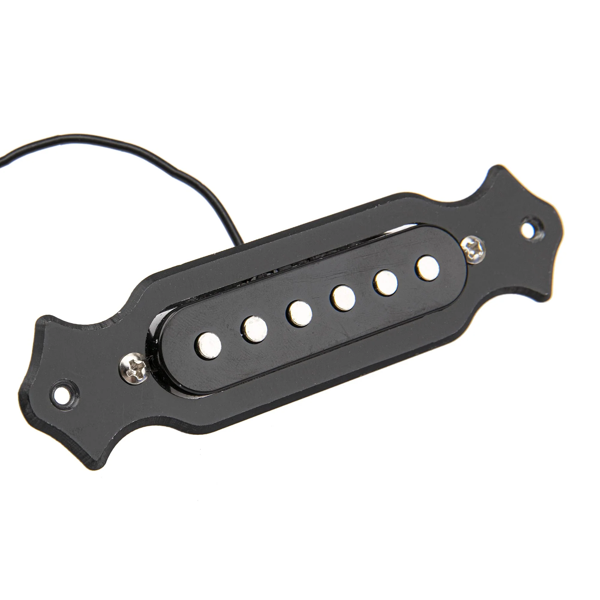 1Set Yootones Pre-wired 6-String Single Coil Guitar Pickup Harness with Volume & Tone knobs Pots Compatible with Cigar Box Guitar (Black) - Image 3