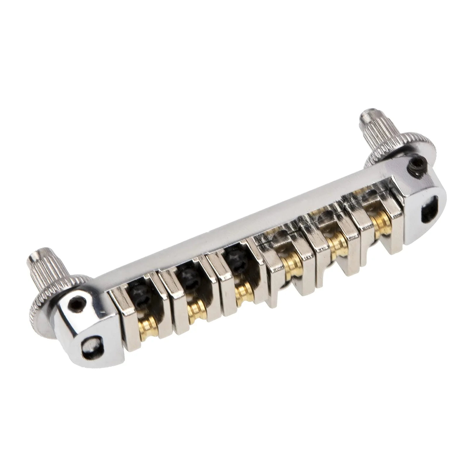 1Sets Yootones Guitar Bridges, Electric Guitar Bridge Roller Les Paul Compatible with SG Electric Guitar Saddle Replacement Parts & Accessories (Silver) Silver - Image 4