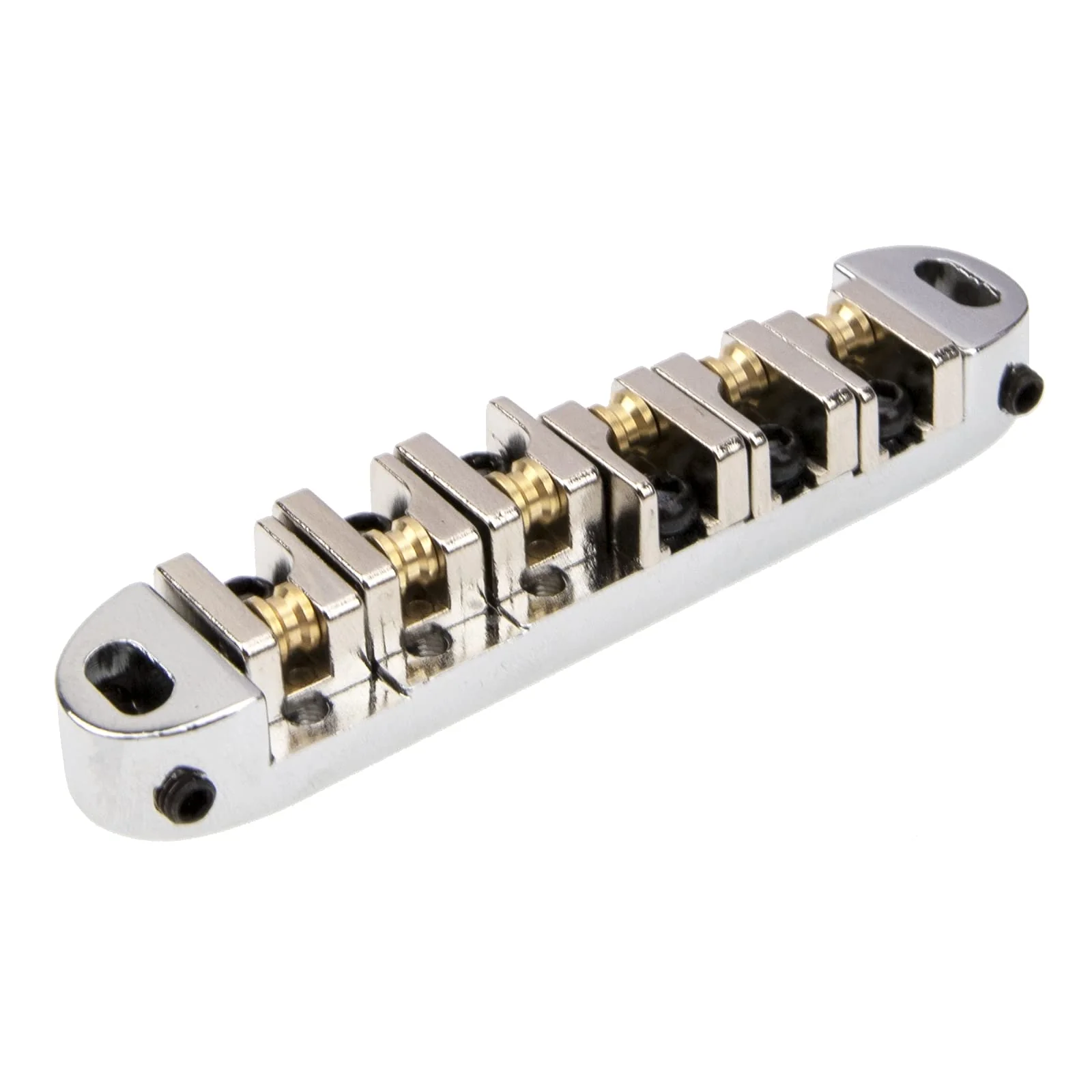 1Sets Yootones Guitar Bridges, Electric Guitar Bridge Roller Les Paul Compatible with SG Electric Guitar Saddle Replacement Parts & Accessories (Silver) Silver - Image 5